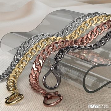 EAZY CASE Schulterriemen Schulterriemen für Tasche Metall Wechselband Schultergurt Umhängetasche, DIY Ersatzriemen für Handtaschen - Silber