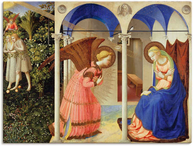 Artland Leinwandbild Verkündigung an Maria, Religion (1 St), auf Keilrahmen gespannt