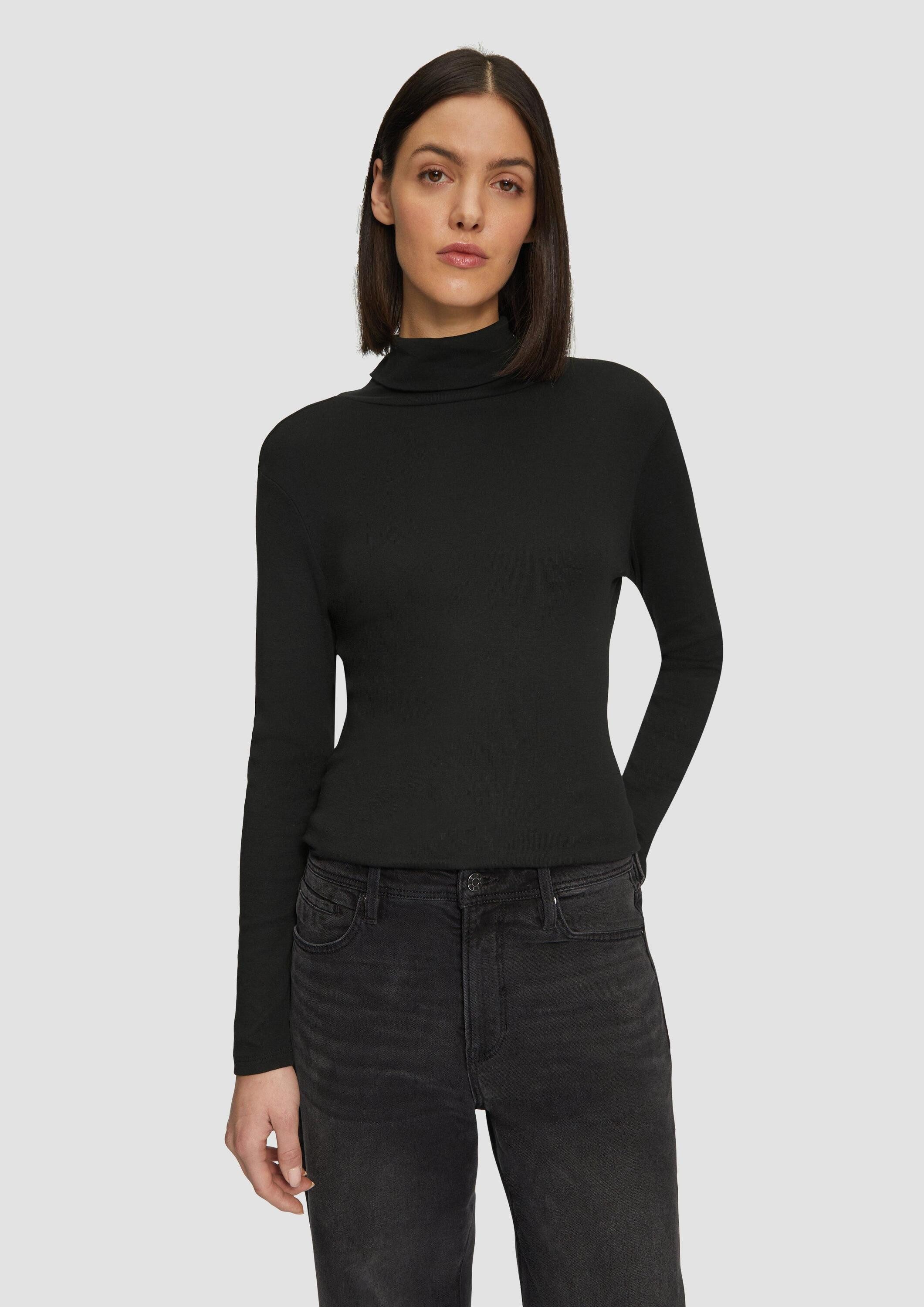 s.Oliver Langarmshirt T-Shirt Elastisches Langarmshirt mit günstig online kaufen