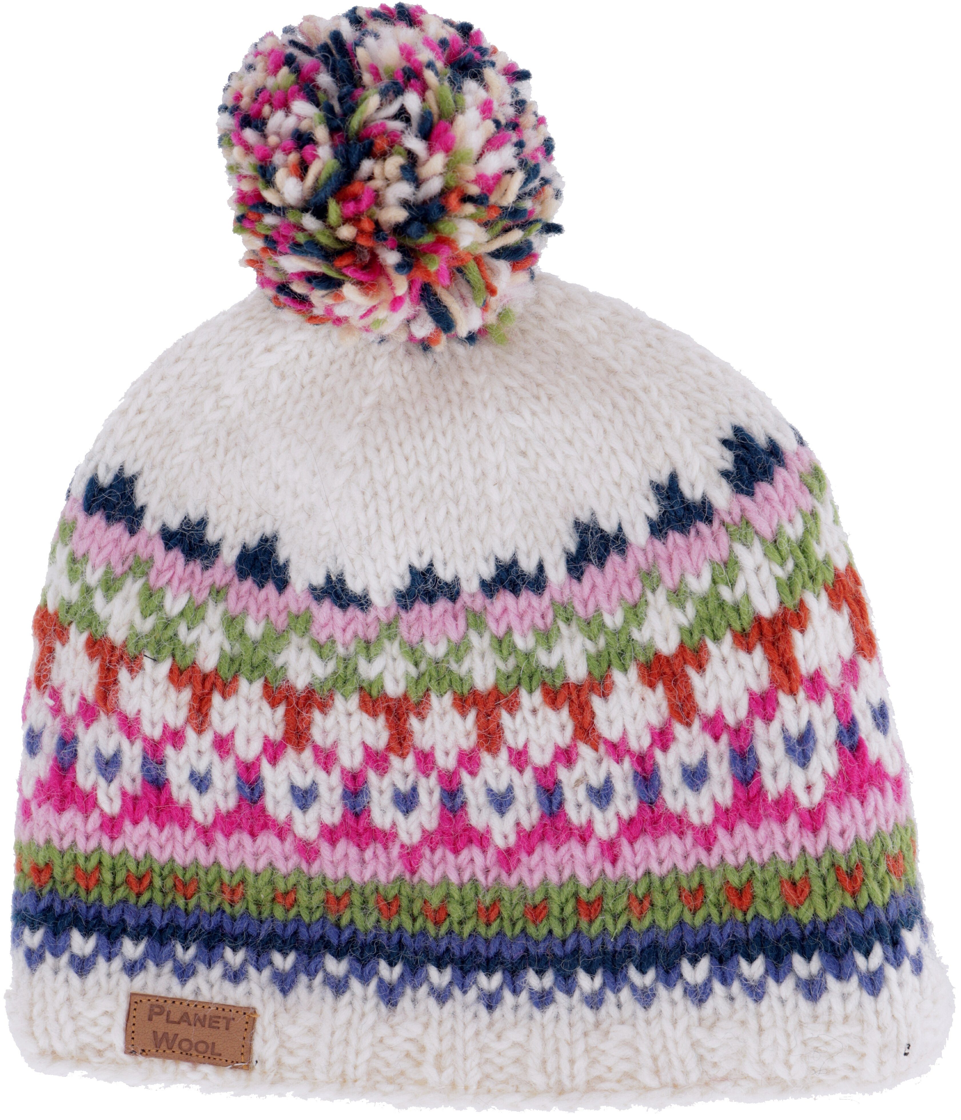 Guru-Shop Strickmütze Bommelmütze aus Nepal, Mütze aus Schurwolle,.. günstig online kaufen