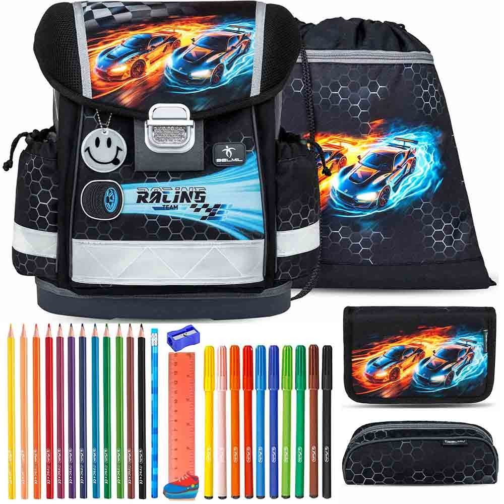Belmil Schulranzen Set Classy 10-teilig 2025 Jungen Race it