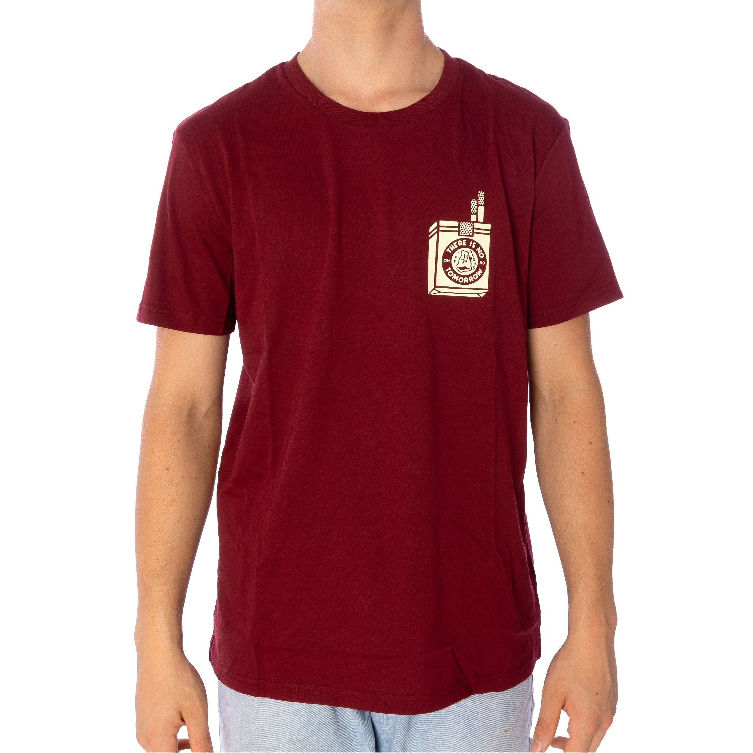 Too burgundi T-Shirt The Short Herren (1-tlg) Dudes Dudes T-Shirt Shirt The Smokes