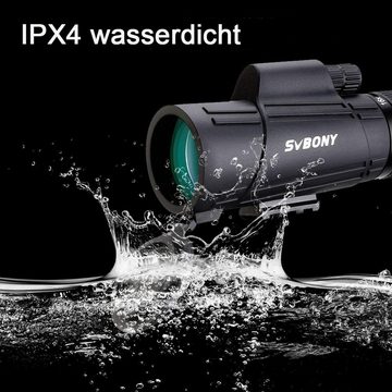 SVBONY SV302 8-16x42mm Monokulares für Reisen, Vogelbeobachtung Monokular (IPX4 wasserdichtes Monoskop, Bak4 Prism FMC HD)