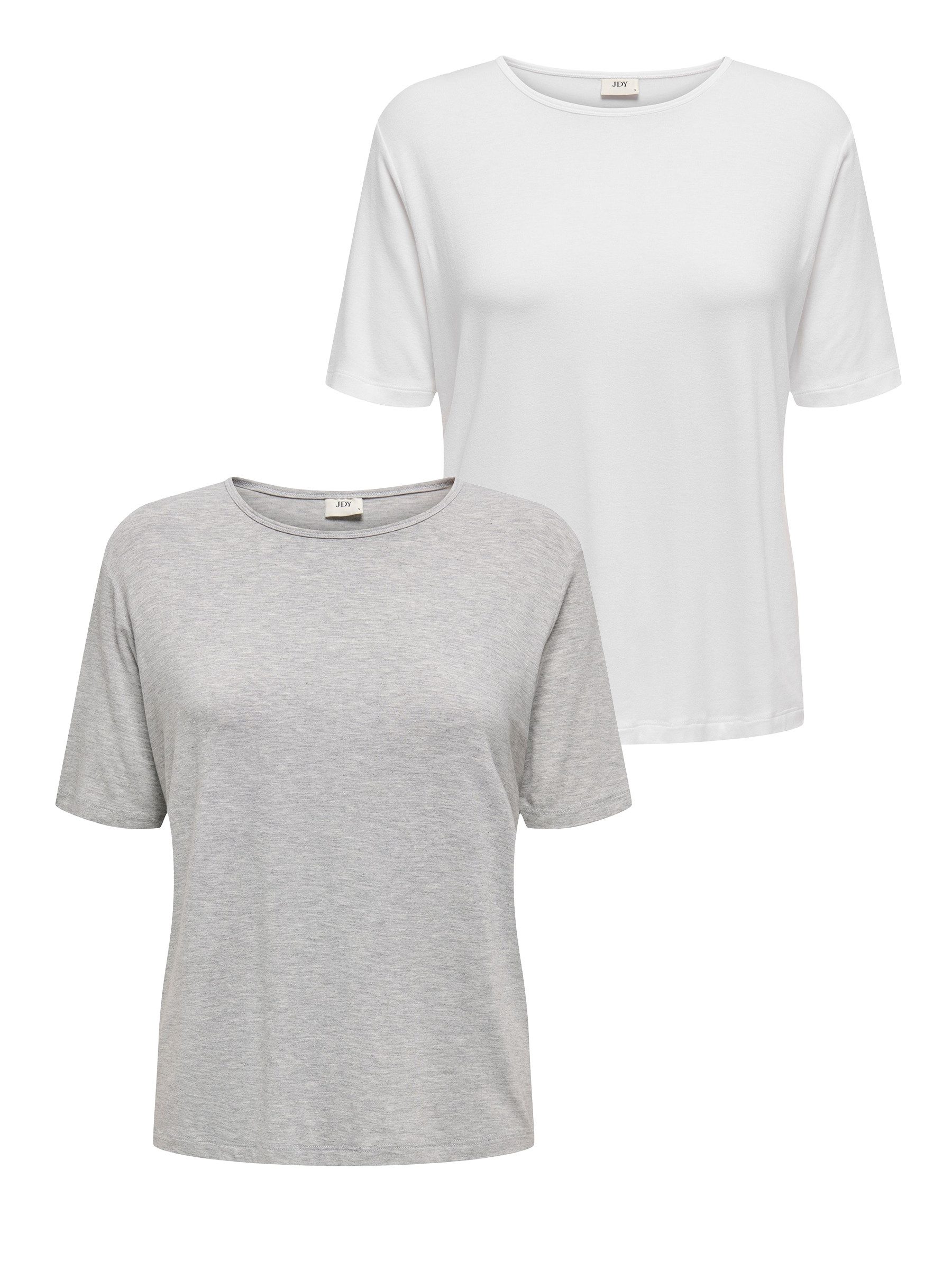 T-Shirt 2er-Set Weich Regular Fit Rundhals