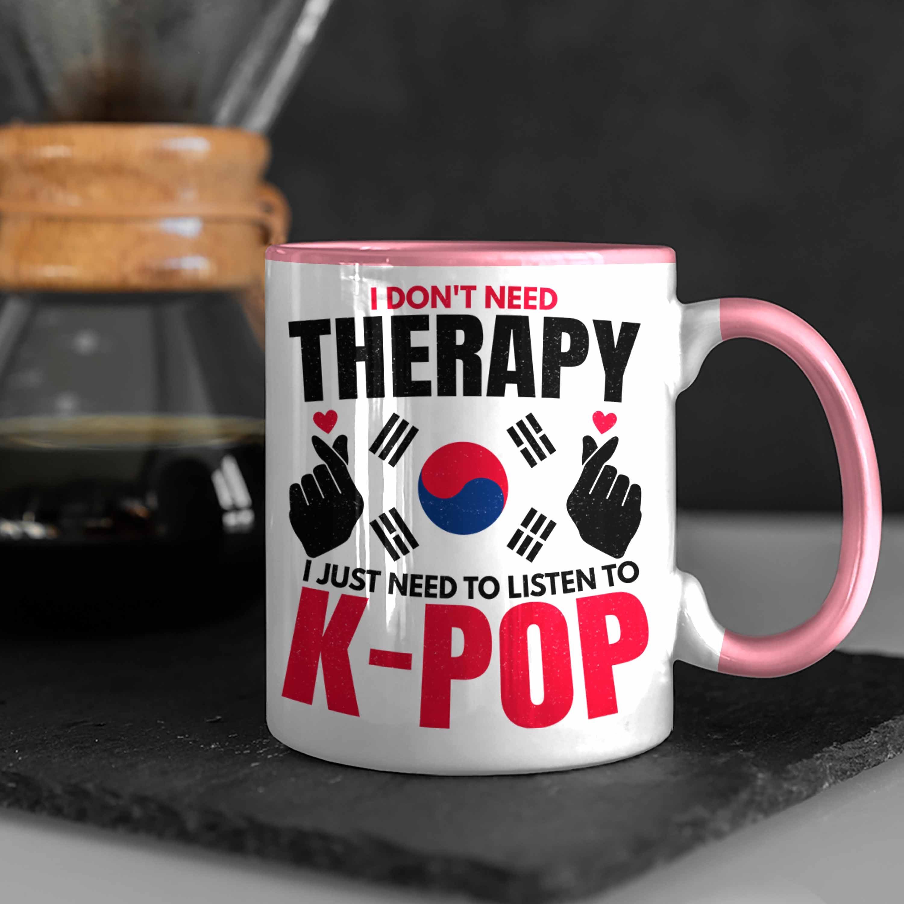 Kpop Südkorea Style Geschenk K-Pop Trendation Tasse Rosa Geschenkidee Spruch Koreal Tasse - Trendation