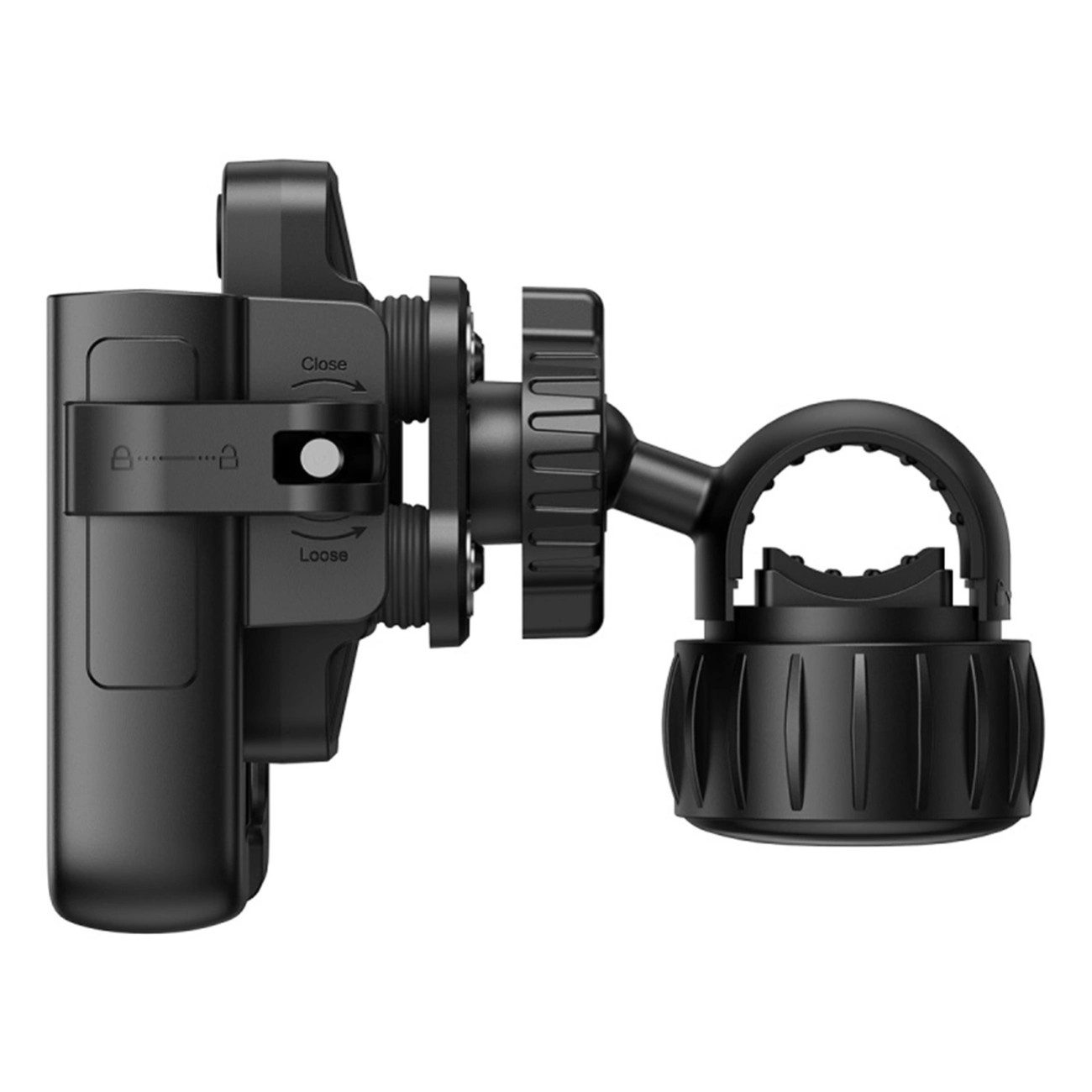 Baseus Basic GoTrip phone holder (up to 7.2 inches, single, vibration damping, 360° rotation, tool-free mounting)