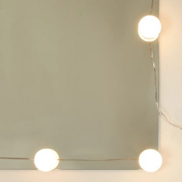 vidaXL Badezimmerspiegelschrank Spiegelschrank mit LED Braun Eiche-Optik 90x31,5x62 cm (1-St)
