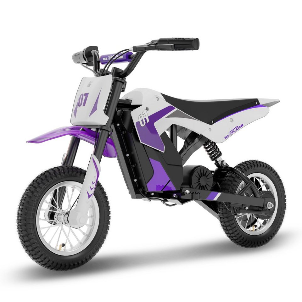 RCB E-Motorroller R9X Höchstgeschwindigkeit 25km/h für 5-12  Jahre,12-Zoll-Reifen, 25 km/h, 300W E-Motorräder für Kinder, 36V 4.0Ah, Max  range 15KM