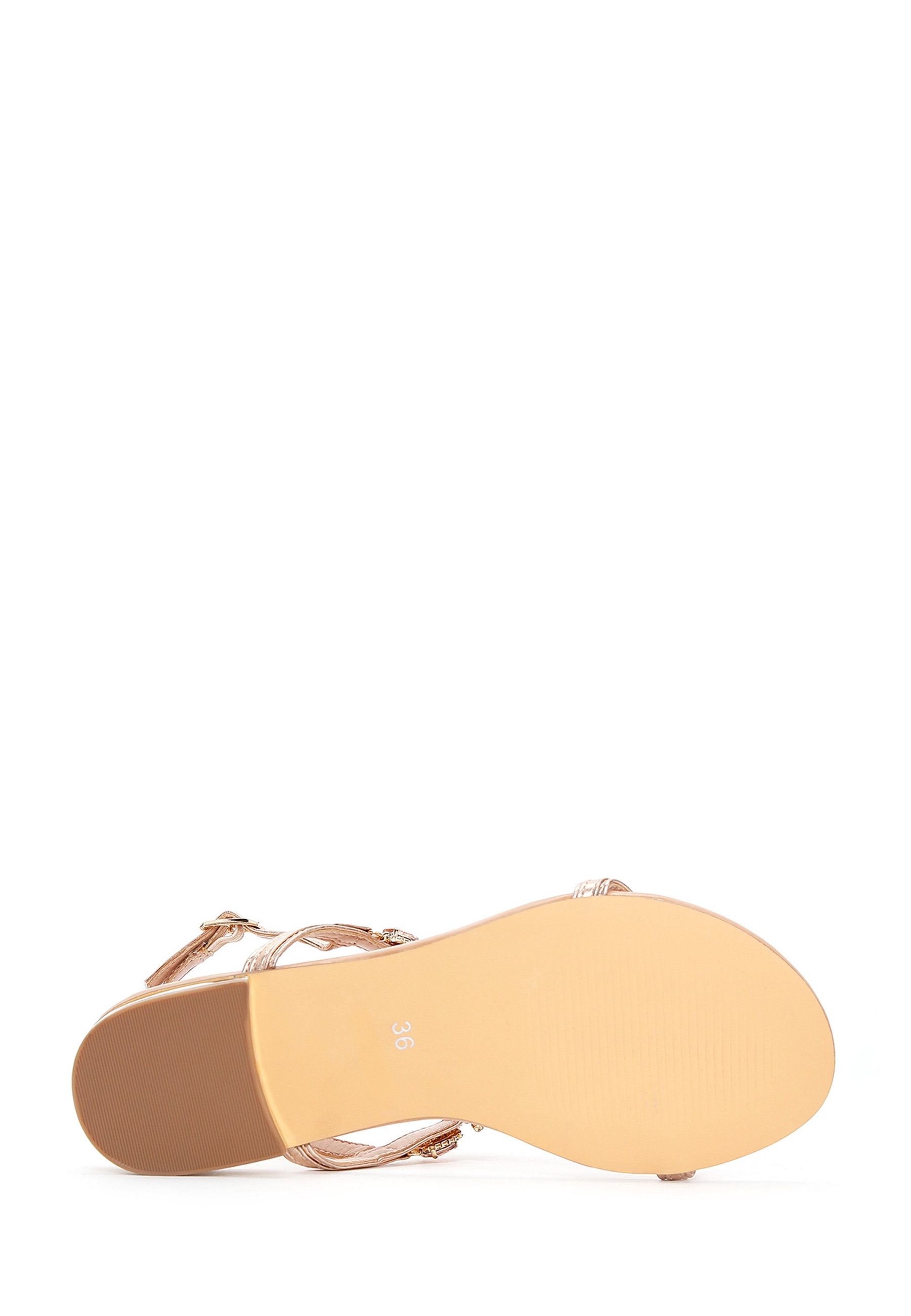 Derimod Sandaletten aus Kunstleder mit Strass-Details Sandale