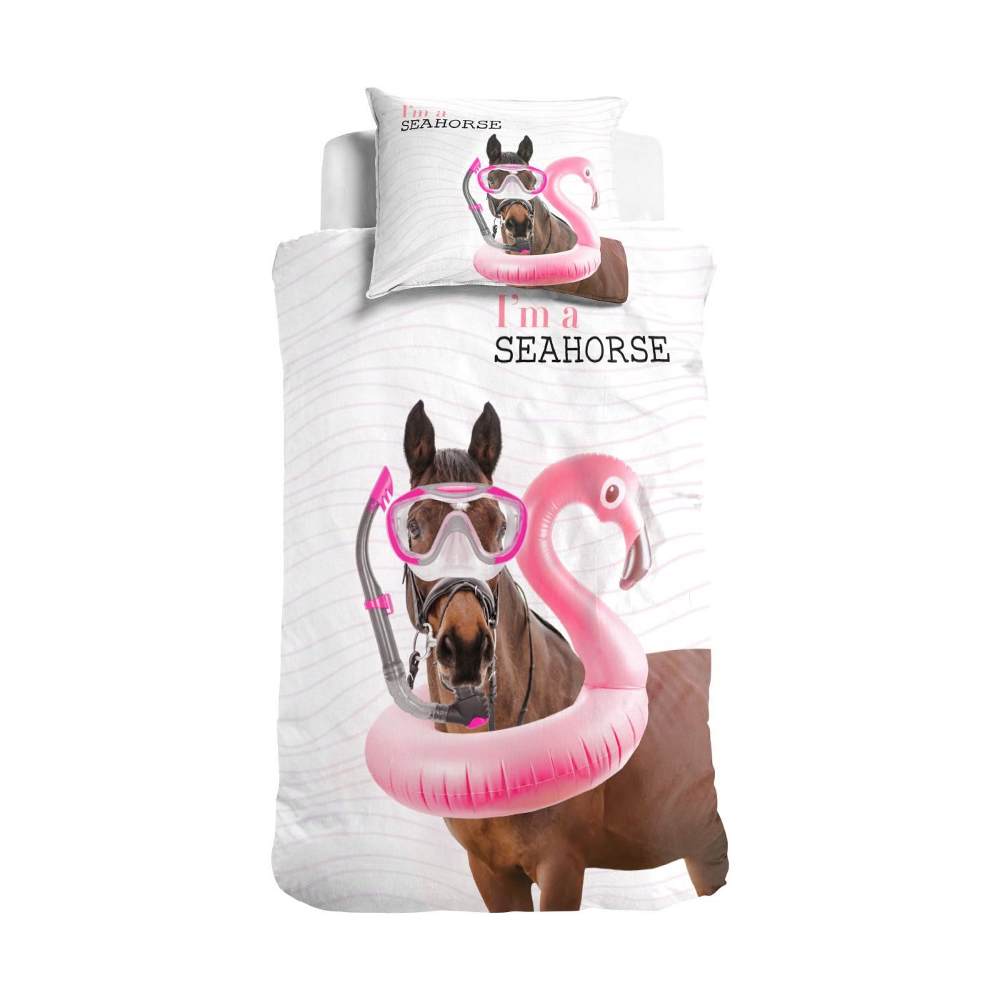 Little Monster Kinderbettwäsche Pferde Bettwäsche 135x200 günstig online kaufen