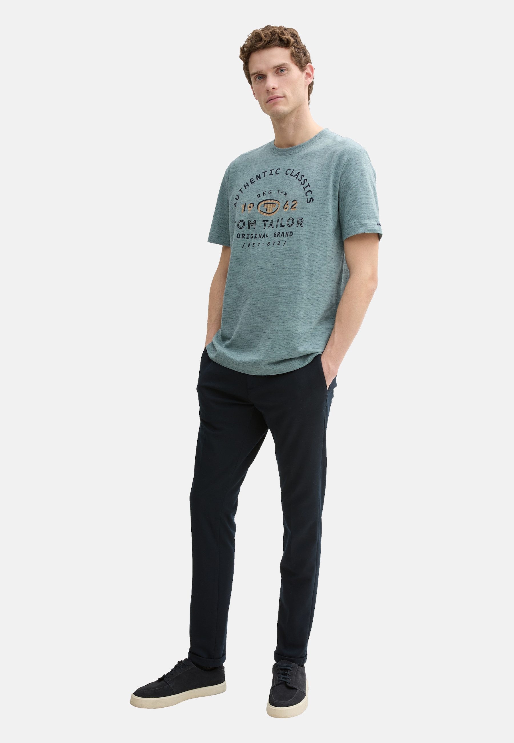 Tom Tailor Herren T-Shirt PRINTED T-SHIRT - Regular Fit günstig online kaufen