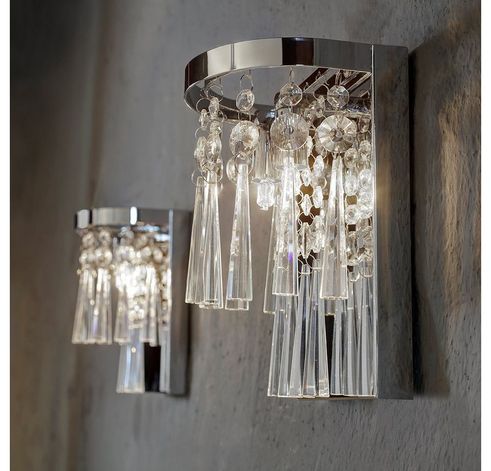SPOT Light Wandleuchte »LUXORIA«, Echtes Kristallglas, LED-Leuchtmittel inklusive, besonders dekorativ und hochwertig.-HomeTrends