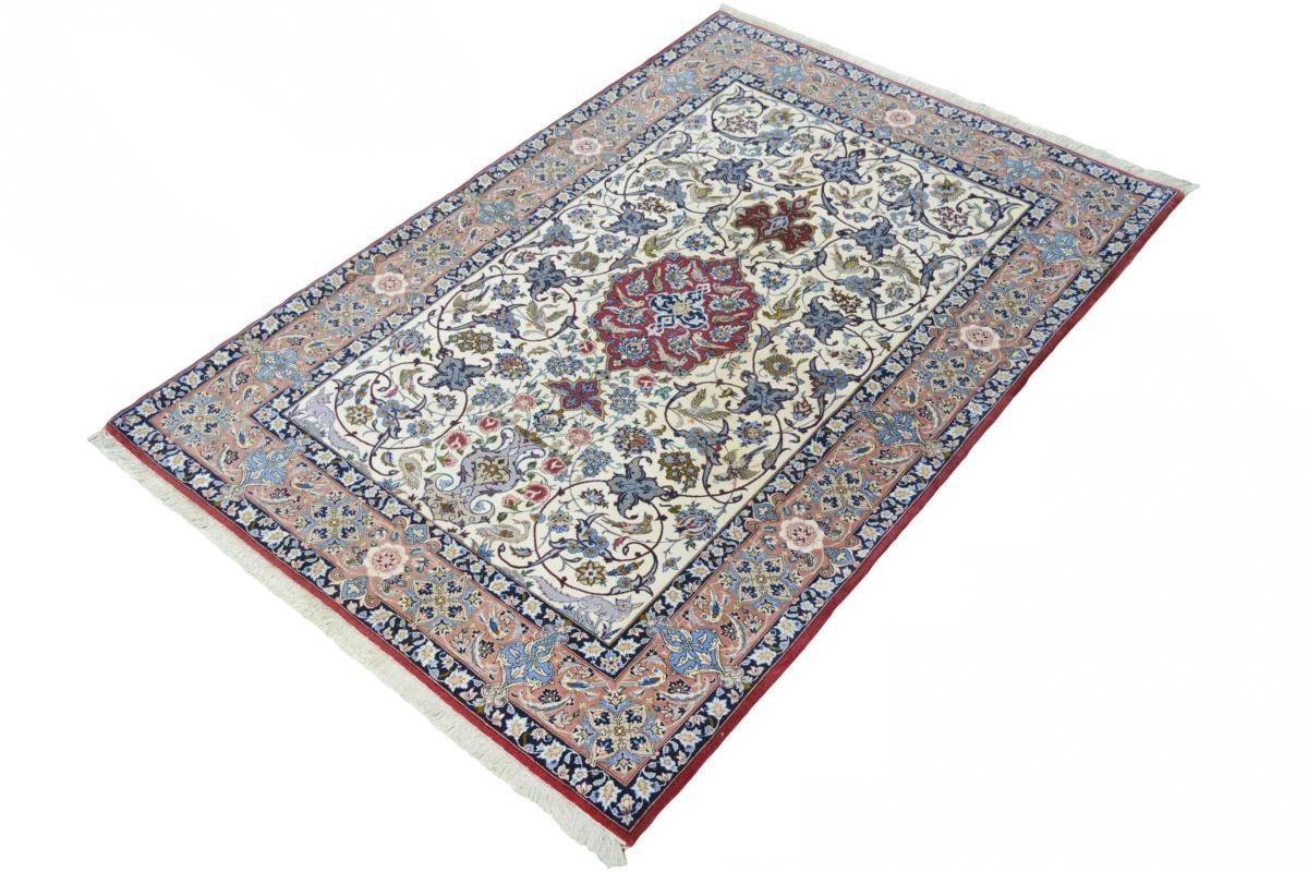 Trading, Höhe: 6 114x168 Orientteppich, Isfahan Handgeknüpfter Nain Seidenkette Orientteppich mm rechteckig,