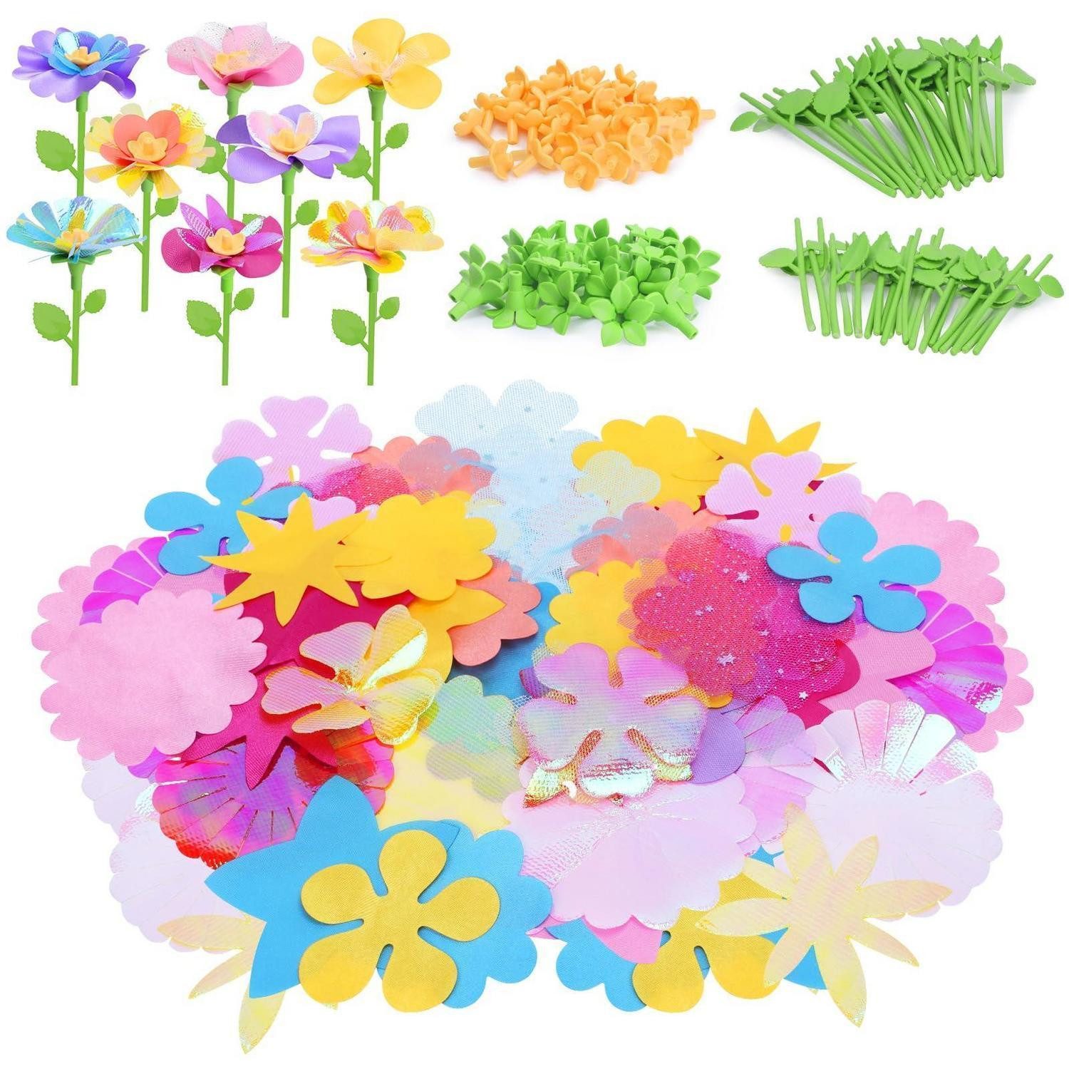 LuxusKollektion Kreativset DIY Stoffblumen-Zubehör-Set 36 Teile