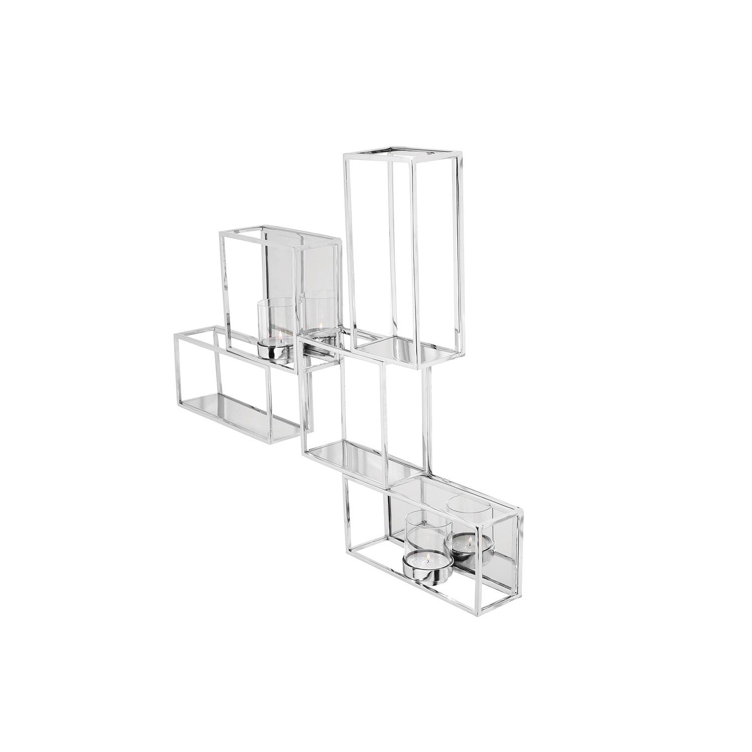 Fink Wandkerzenhalter TRAVITA Wanddekoration-Wandleuchter - H.62cm - silber - Edelstahl (1 St., Lichtträger - Kandelaber), Wanddeko Kerzenhalter Leuchter - Eleganter Kerzenständer für Innen. Reduzierter Preis € 229,00. Unverbindliche Preisempfehlung € 289,00