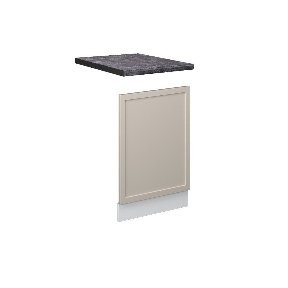 Vicco Frontblende Fame-Line, GrauBeige/Weiß, 45 cm, AP Anthrazit