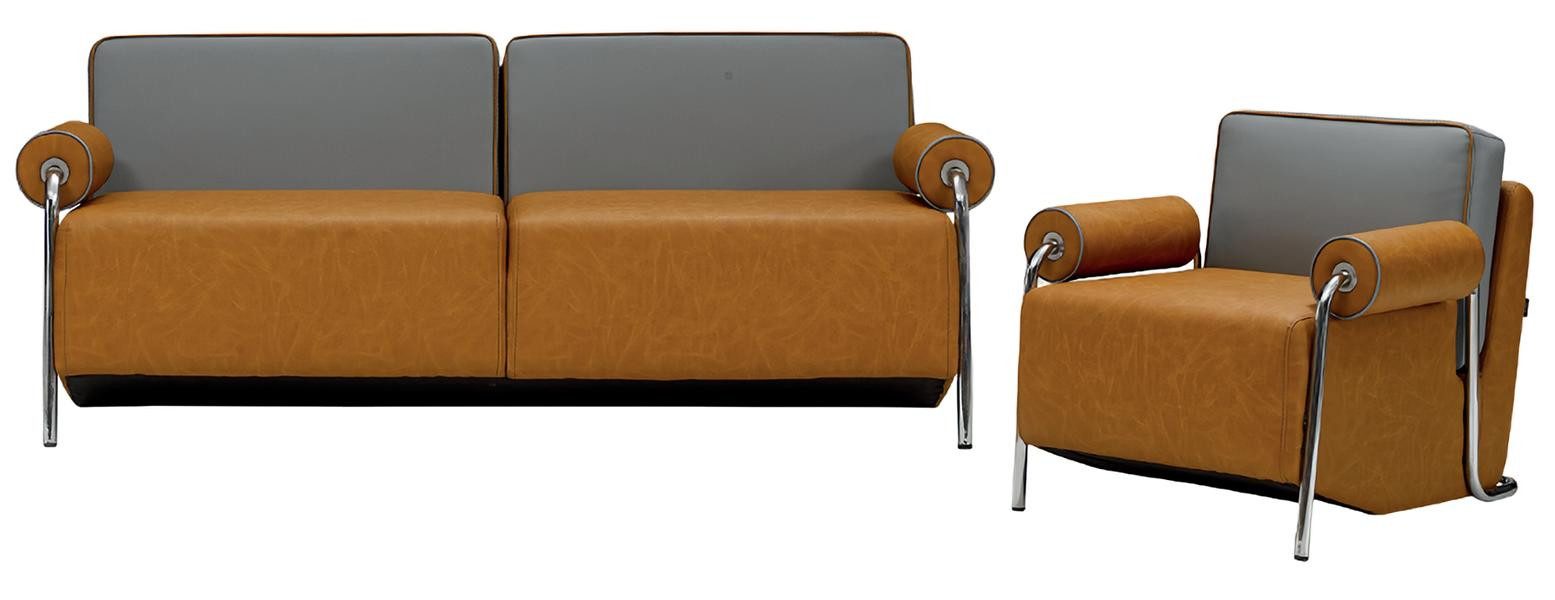 JVmoebel Polstergarnitur Luxuriöses Sofa mit gemütlichen Couchen in modernem Design, (2-tlg., Wohnzimmer Set 2tlg (Sofa 2 Sitzer + Sessel), Made in Europa