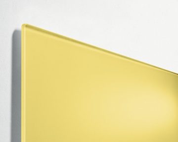 Sigel Magnettafel, Glas-Magnettafel Artverum - 60 x 40 cm - pastellgelb - Sicherheitsglas