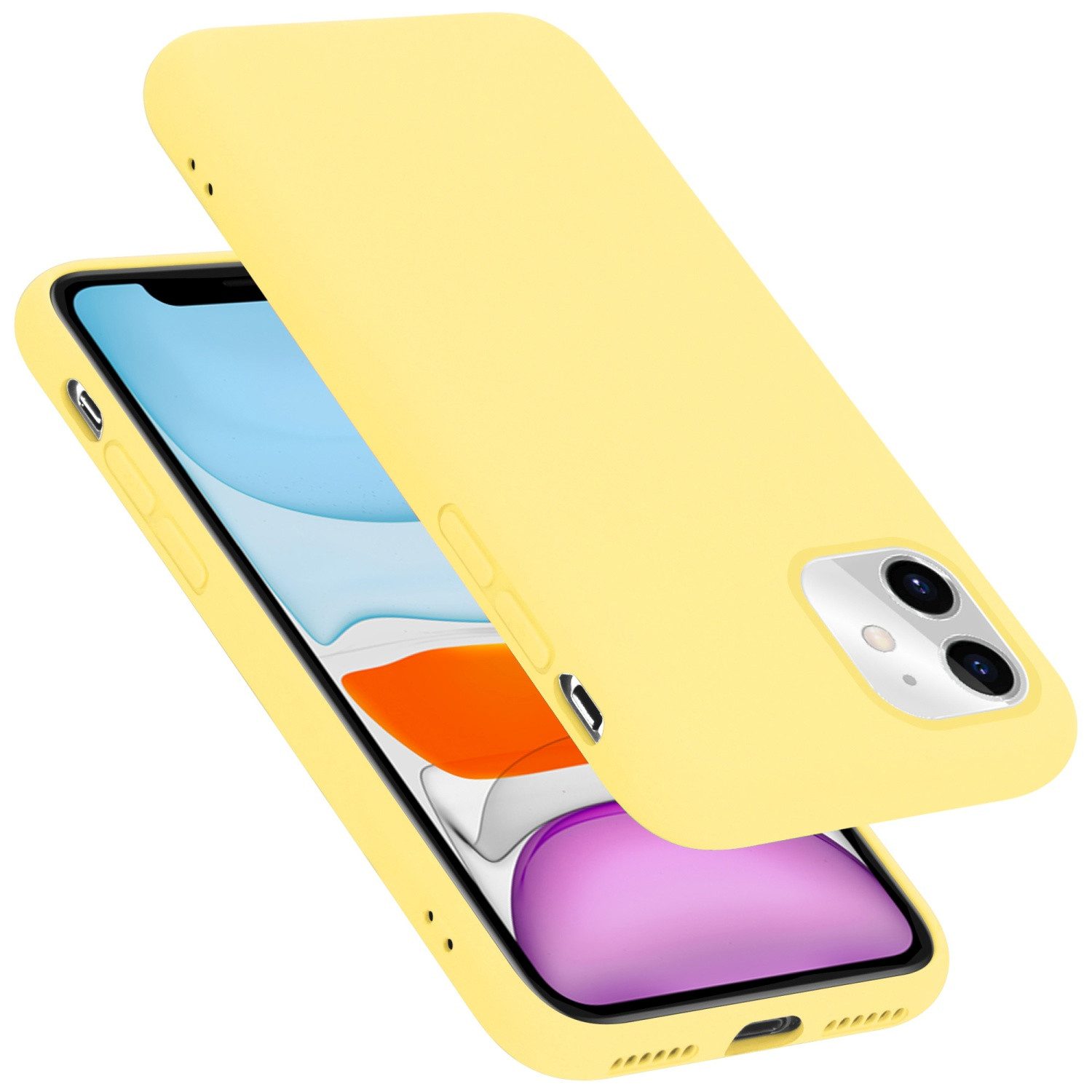 Cadorabo Handyhülle Apple iPhone 11 Apple iPhone 11, Flexible TPU Silikon Handy Schutzhülle - Hülle - Back Cover Bumper