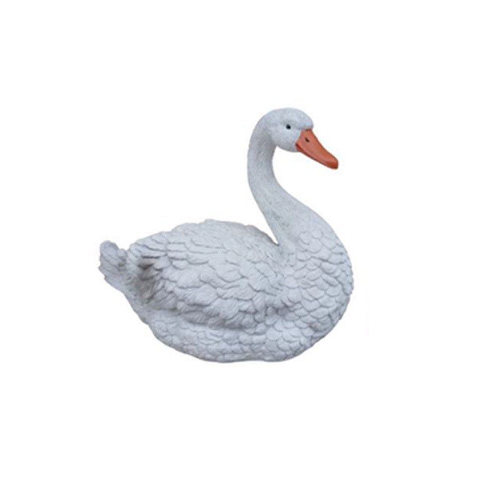 Xlmoebel Gartenfigur Schwan Figur aus witterungsbeständigem Kunststoff in modernem Design, (Gartenfigur, Gartenfigur), Made in Europa