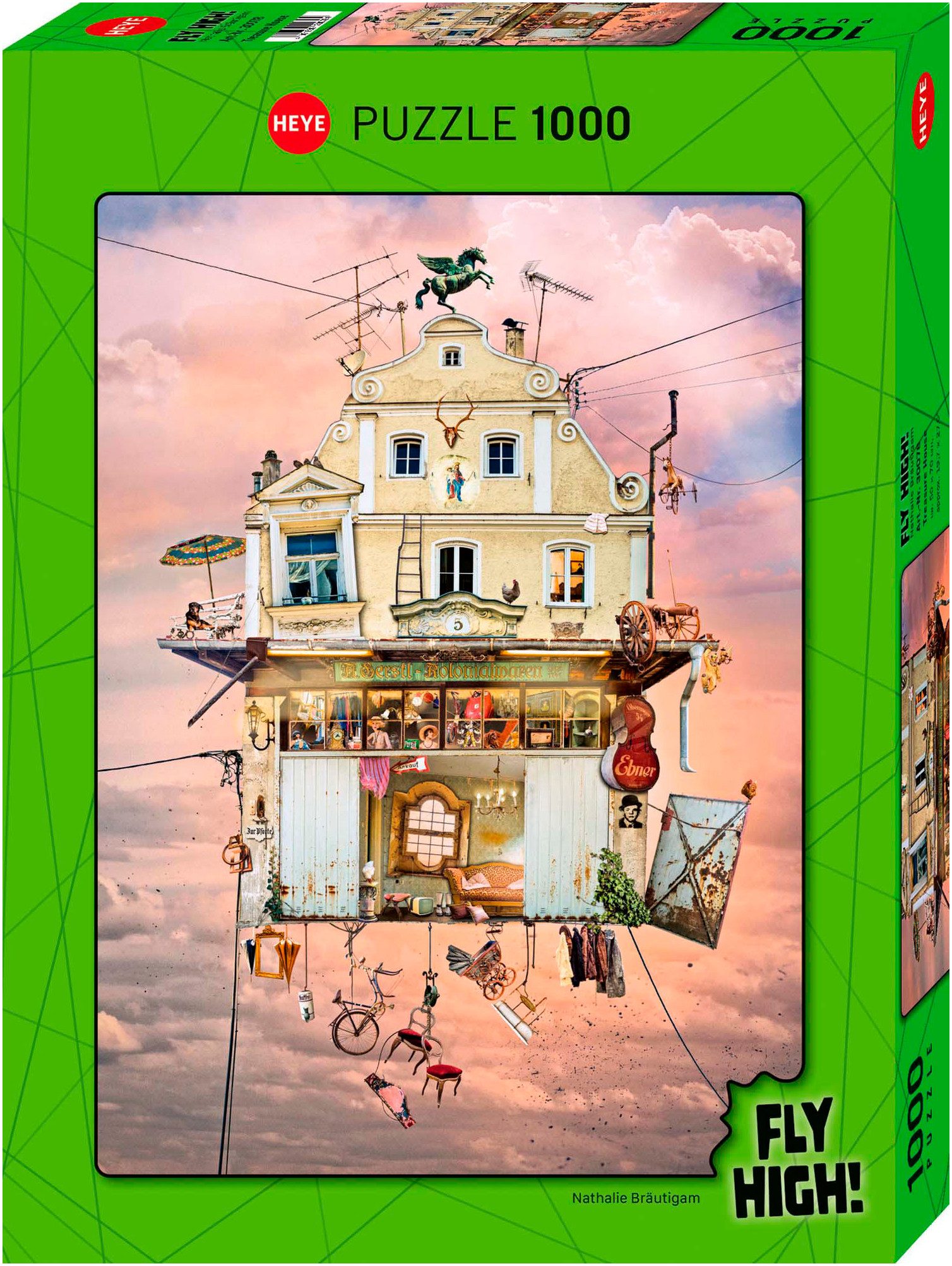 HEYE Puzzle Treasure House / Fly High!, 1000 Puzzleteile, Made in Germany günstig online kaufen