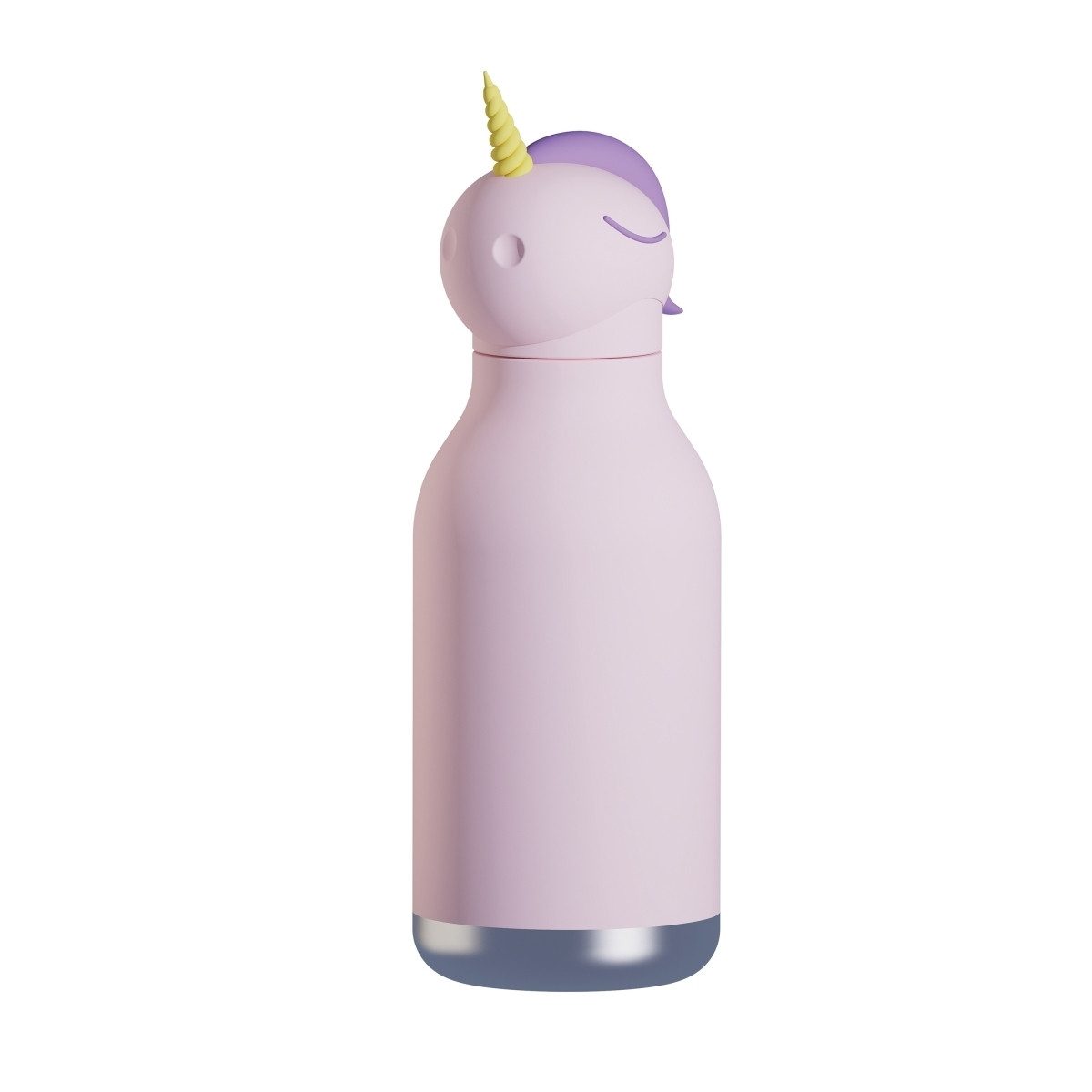 ASOBU Trinkflasche Asobu Bestie Trinkflasche 460 ml, Tier-Design, isoliert, auslaufsicher, 460 ml, Vakuumisolierung, auslaufsicher, Silikon-Trinkhalm, Edelstahl