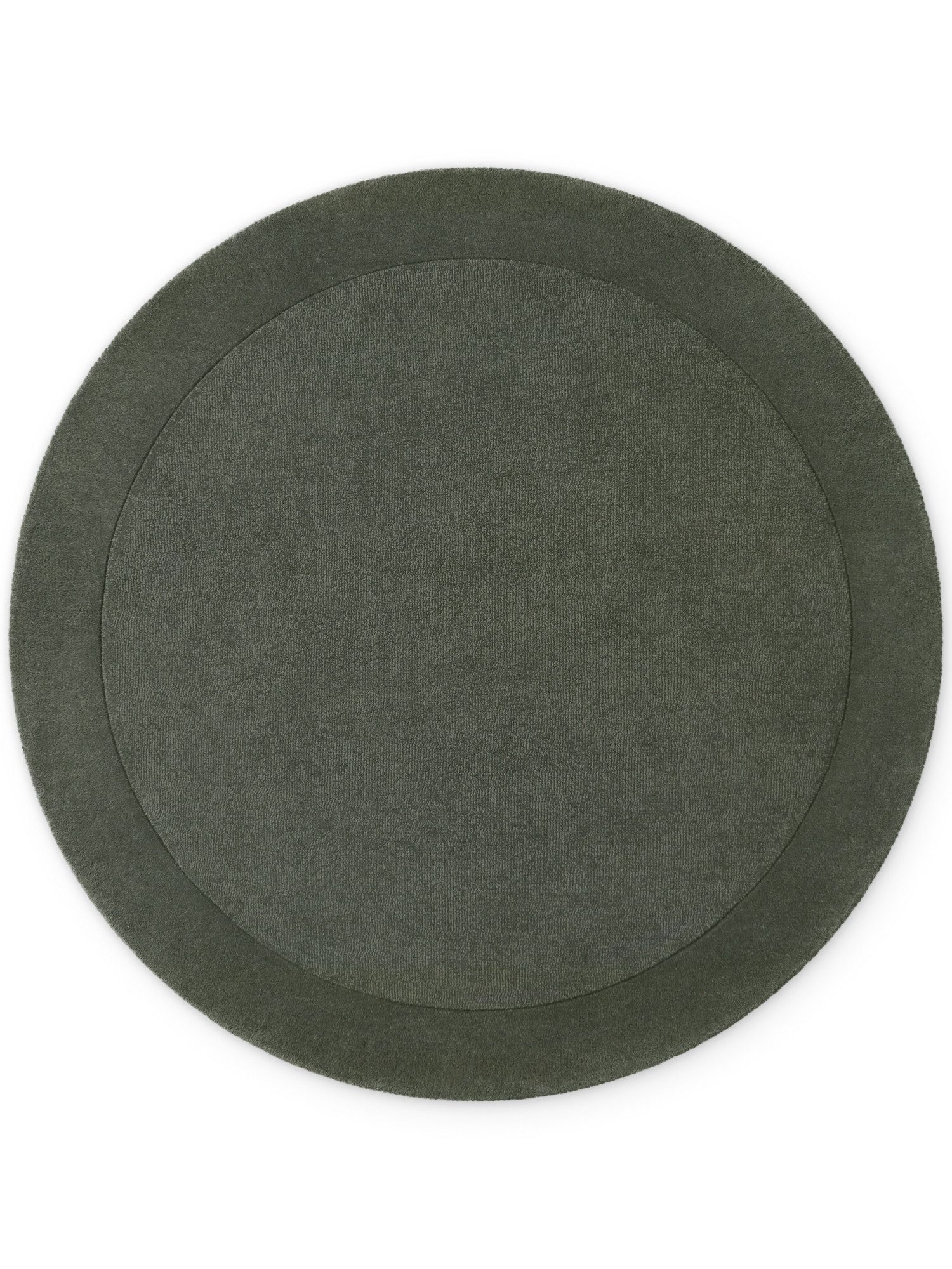 Villeroy & Boch Teppich Wollteppich Kivi, rund, Höhe: 17 mm, Handgewebt, Wolle, Bordüre, Einfarbig, Läufer, Wohnzimmer, Organisch – Bild 3 von 5