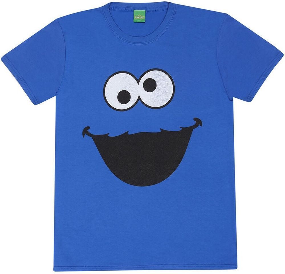Sesamstrasse T-Shirt Cookie Monster Face T-Shirt