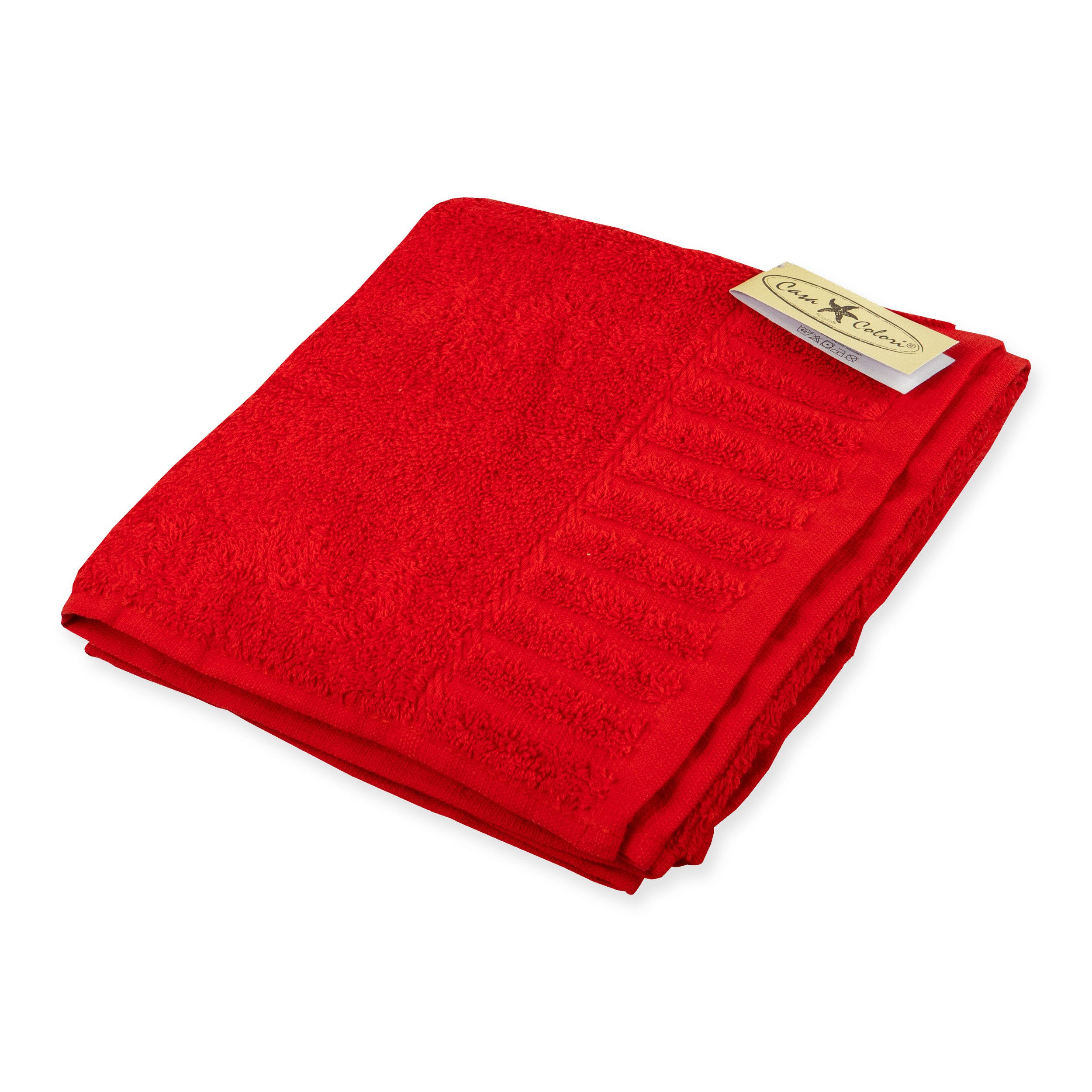 Casa Colori Handtuch Uni, Frottier (1-St), Hohe Farbbrillanz, Einfache Pfle günstig online kaufen