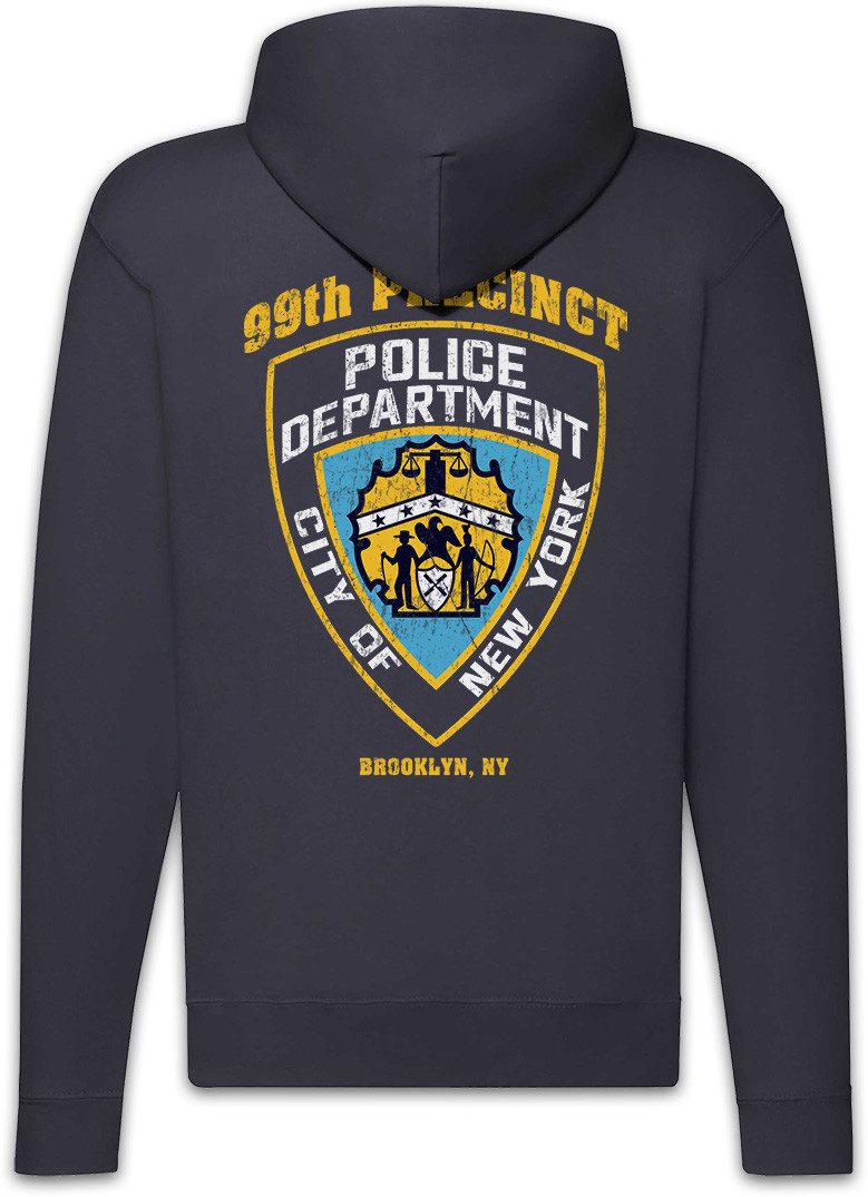 Urban Backwoods Sweatjacke Police Badge 99th Precinct Zipper Hoodie Brooklyn Peralta B99 Nine (1-tlg) Nine 99 Nine-Nine TV – Bild 2 von 4