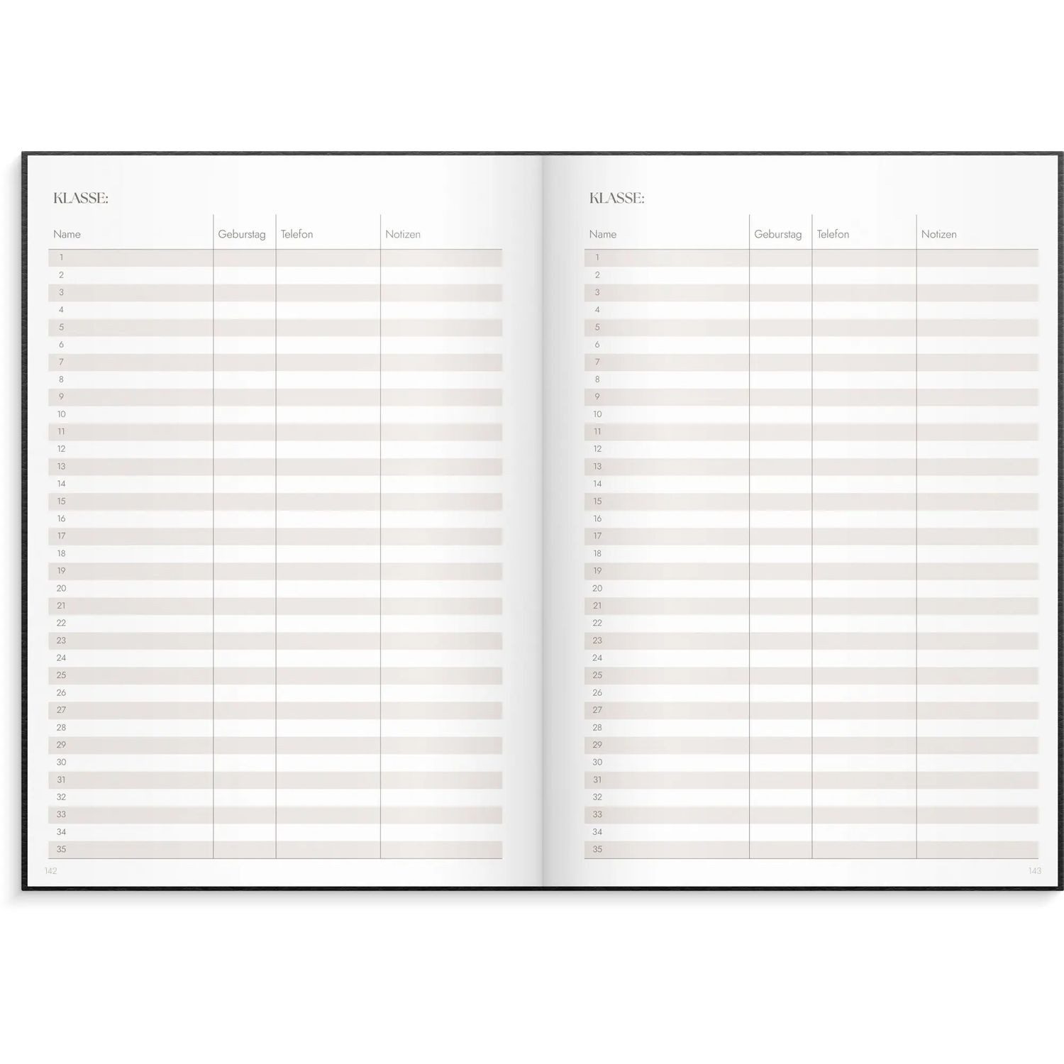 Organizer & Notes A5 26/27 Schwarz