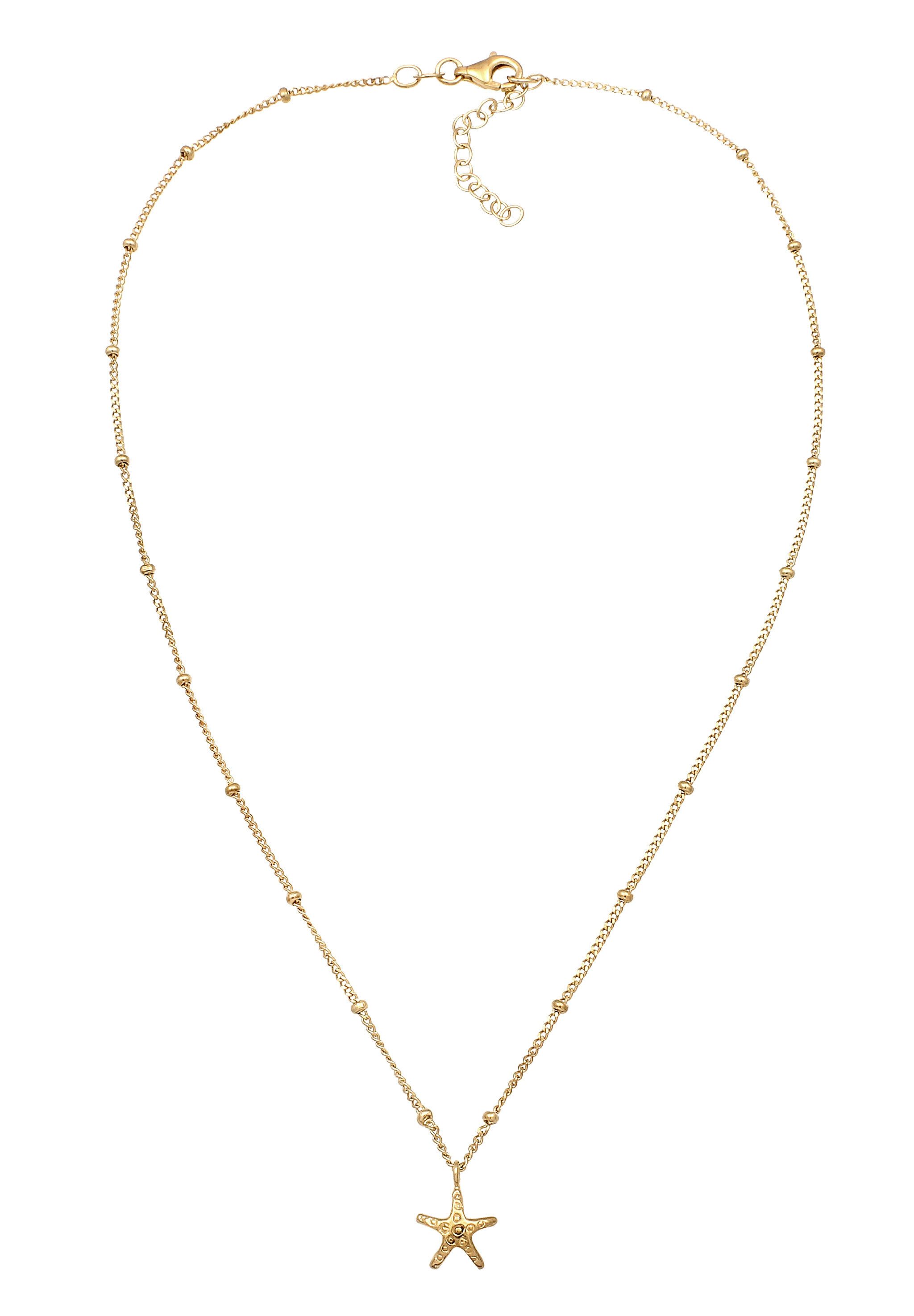 Elli Choker Choker Anhänger Seestern 925 Sterling Silber