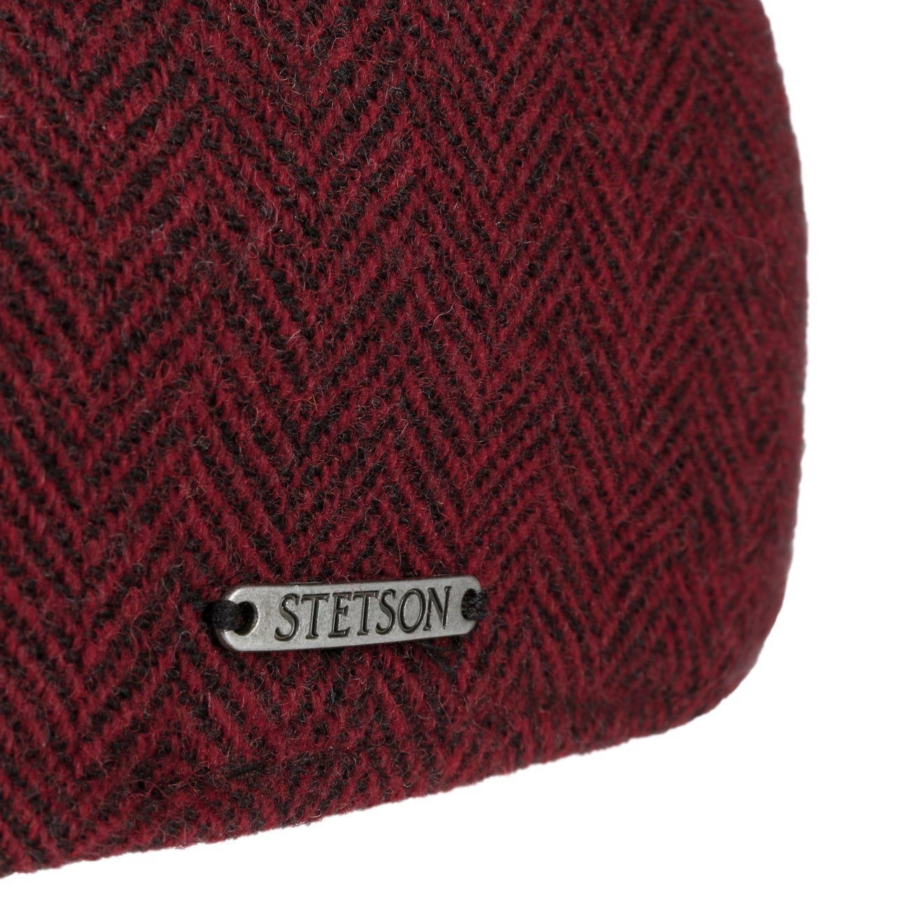 Stetson Flat Schirm dunkelrot Flatcap mit Cap (1-St)