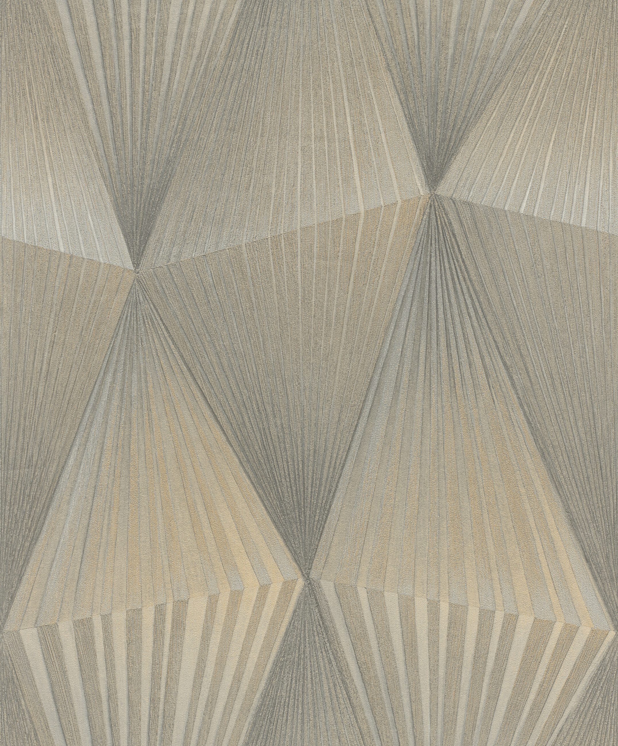 Rasch Vliestapete Cairo - Selbstklebende Tapete 3D Effekt von tesa® x rasch®, strukturiert, 3D-Optik, Gold-Optik, geometrisch, (1 Rolle, 1 St), selbstklebend, 6,00m x 0,53m