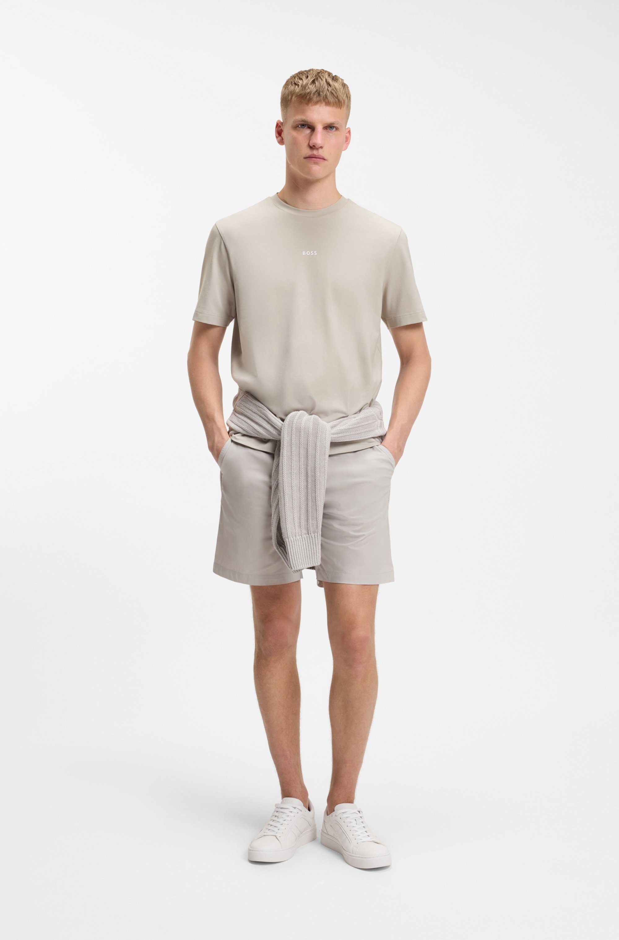 BOSS ORANGE T-Shirt TChup Relaxed Fit Stretch-Cotton-Jersey Rundhalsausschnitt