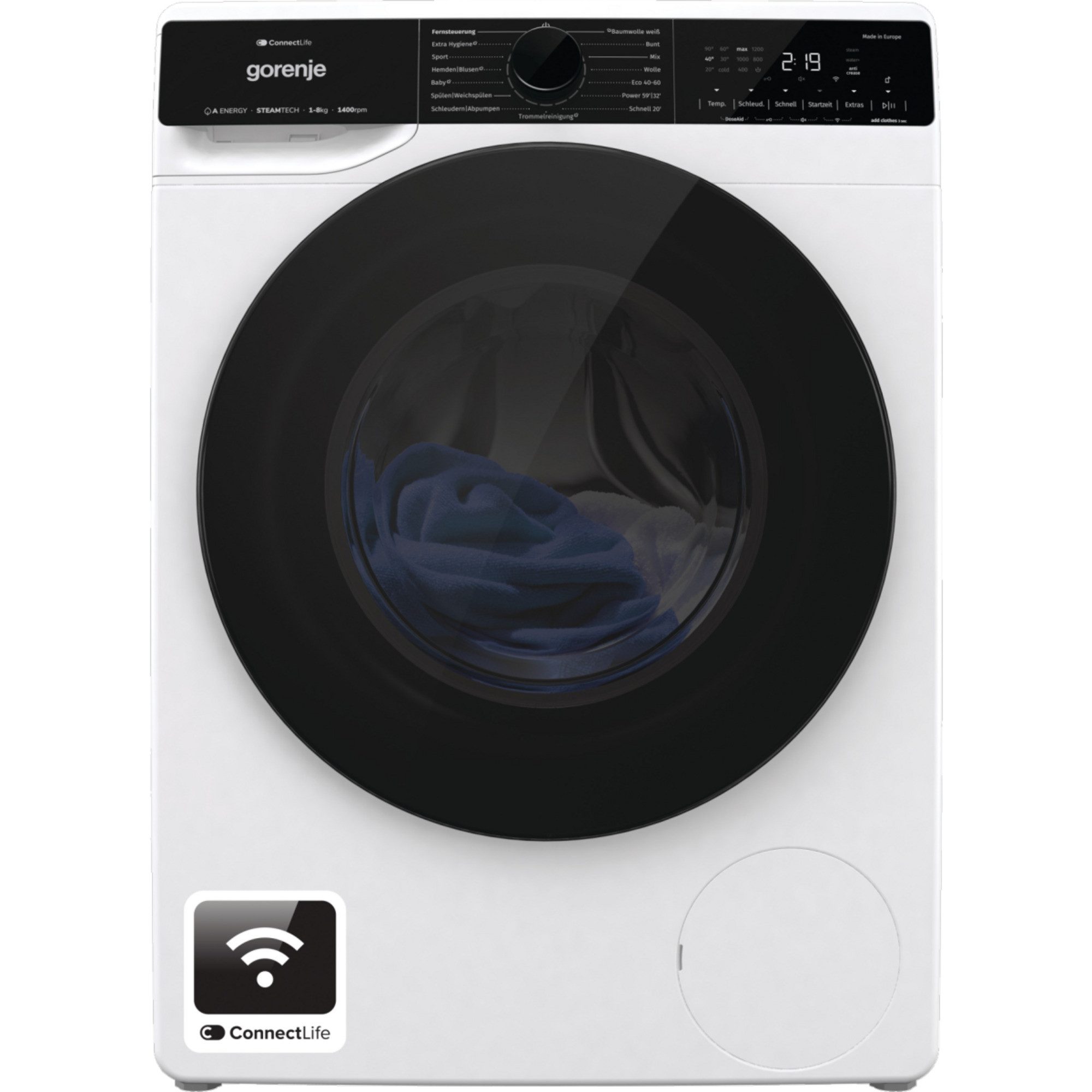 GORENJE Waschmaschine WPNA84A2TS, 8 kg, 1400 U/min