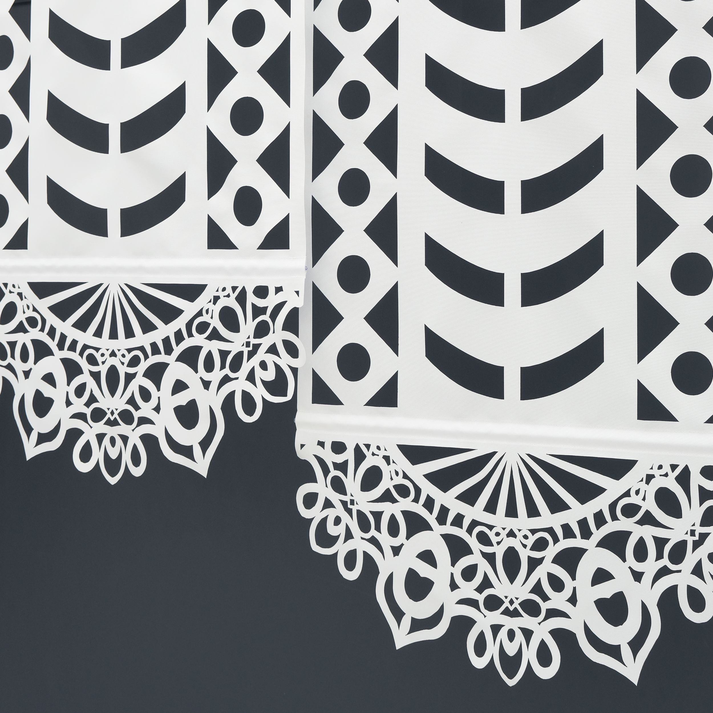 Gardinen by Justyna Schiebegardine 3er Paneel Set Laser (3 St), Kräuselband, transparent, Polyester, Fertiggardine, Schiebegardine, Modern Styl,Paneel,Panelgard – Bild 5 von 5