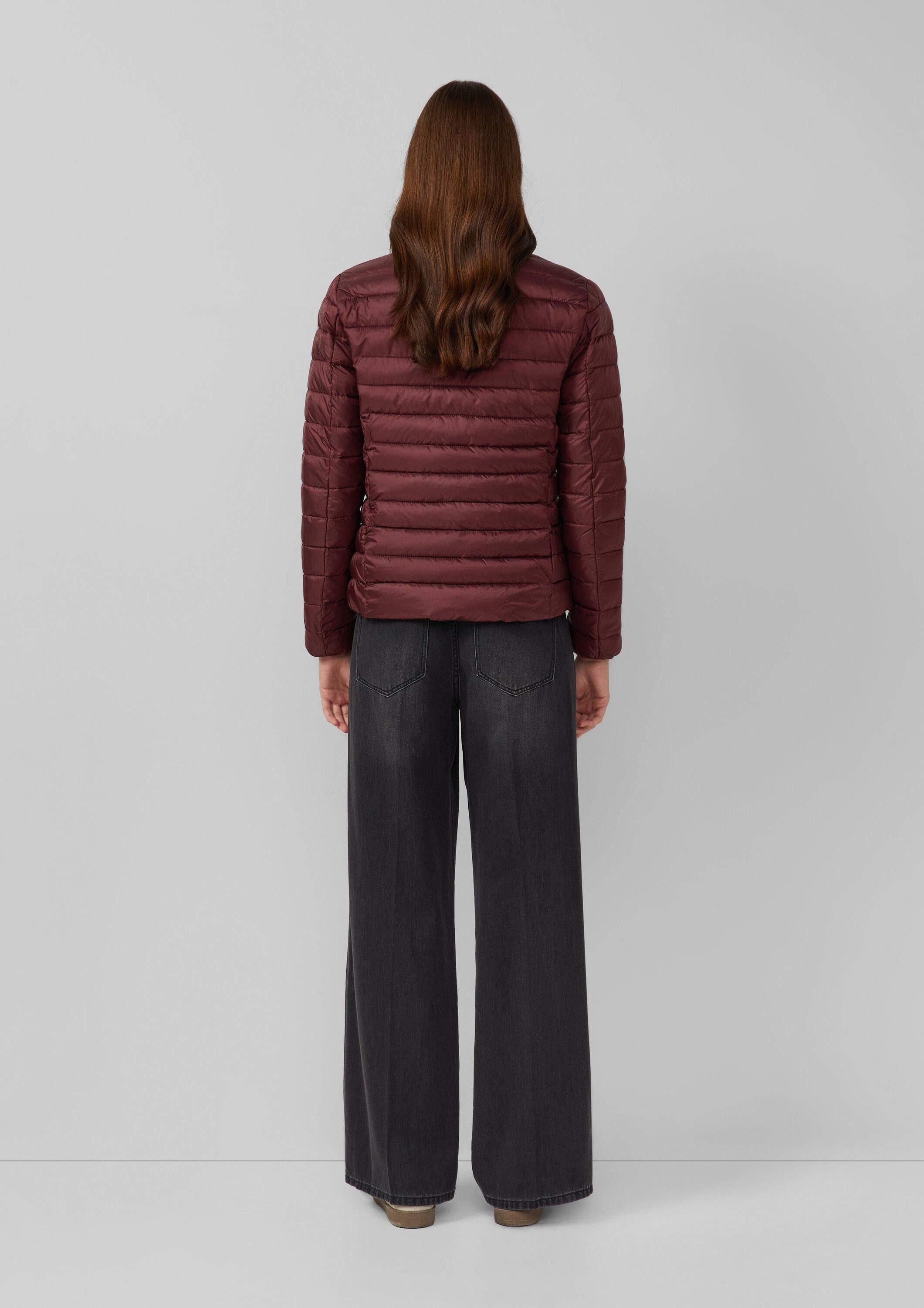 s.Oliver Funktionsjacke Outdoor-Jacke Packbare leichte Steppjacke mit Stehkragen