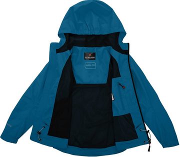 Bergson Outdoorjacke LIO Kinder Regenjacke, Netzfutter, 12000 mm Wassersäule, Normalgrößen, Sa