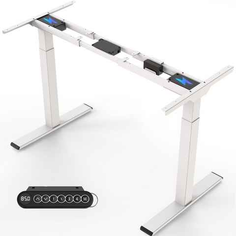 ERGOFINO Schreibtisch DT20 (höhenverstellbares Tischgestell), Elektrisch höhenverstellbarer mit Memory-Steuerung