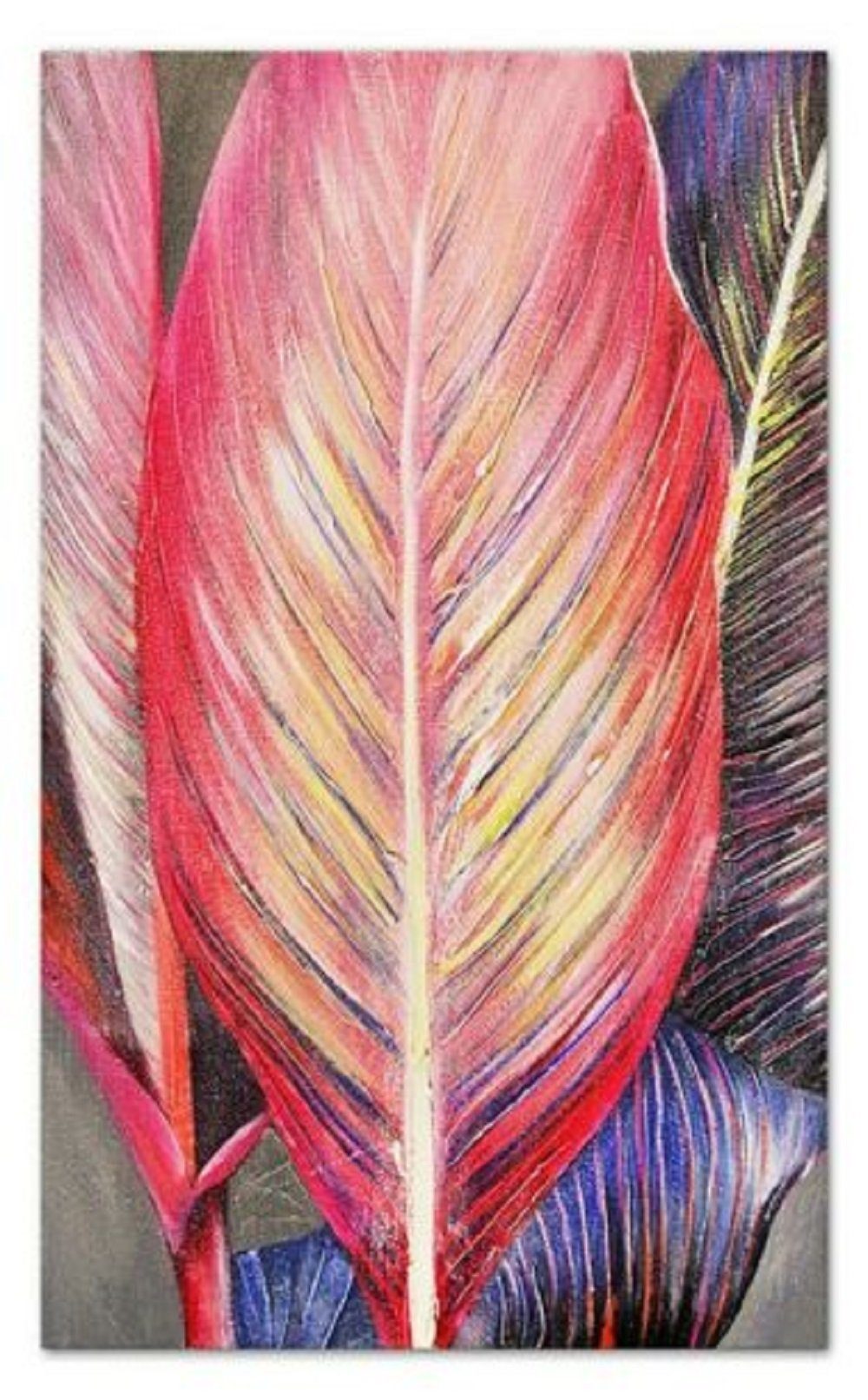 JVmoebel Ölbild Farbenfrohes Bild Gemälde Handarbeit Abstrakt Ölbild Abstrakte G100122, Abstrakt