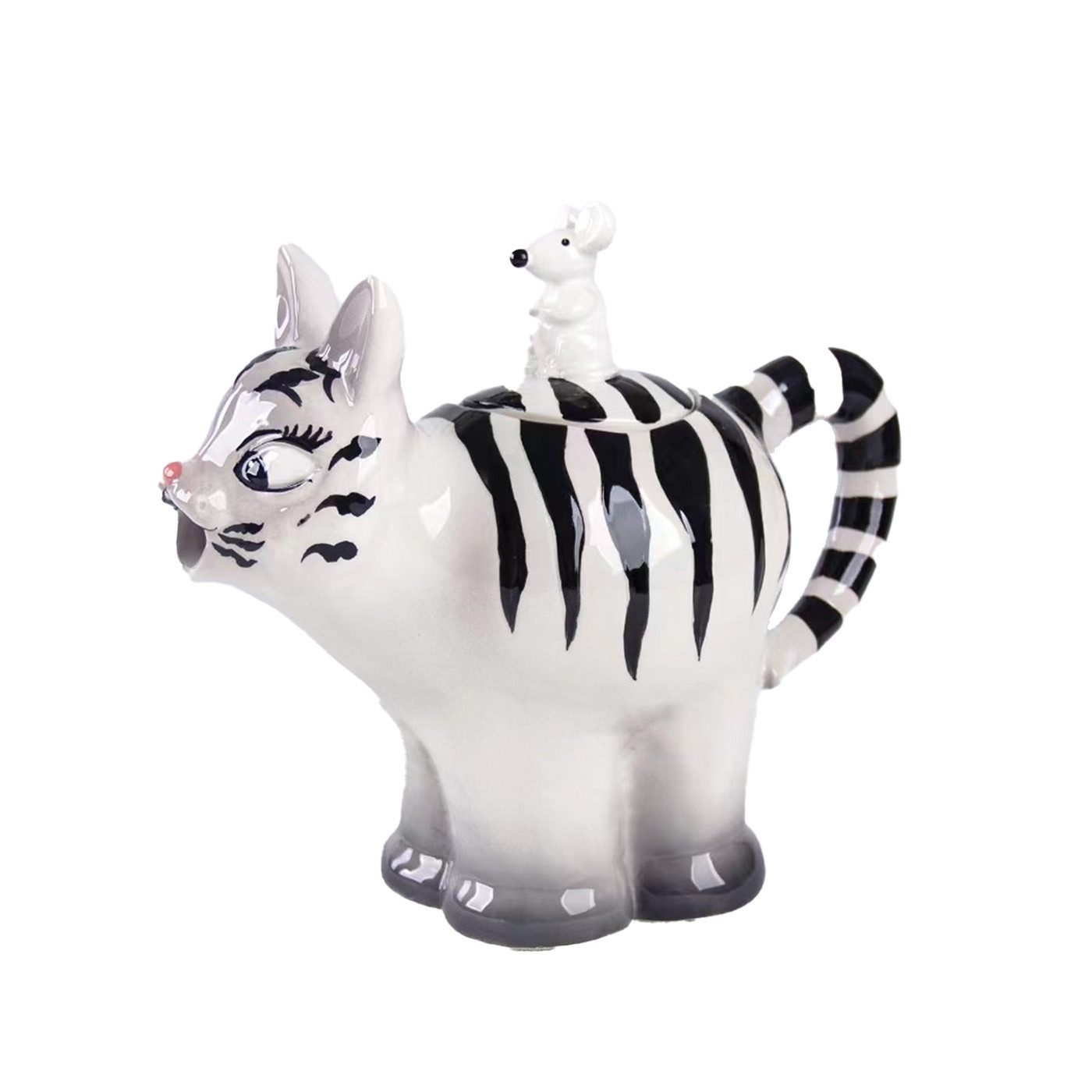 Jameson + Tailor Teekanne, Tierisch gut: Handbemalte Keramik-Teekanne für Teeliebhabe