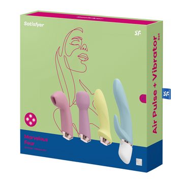 Satisfyer Klitoris-Stimulator Satisfyer "Marvelous Four", 4 Teile, inkl. 4 Bestseller-Produkten