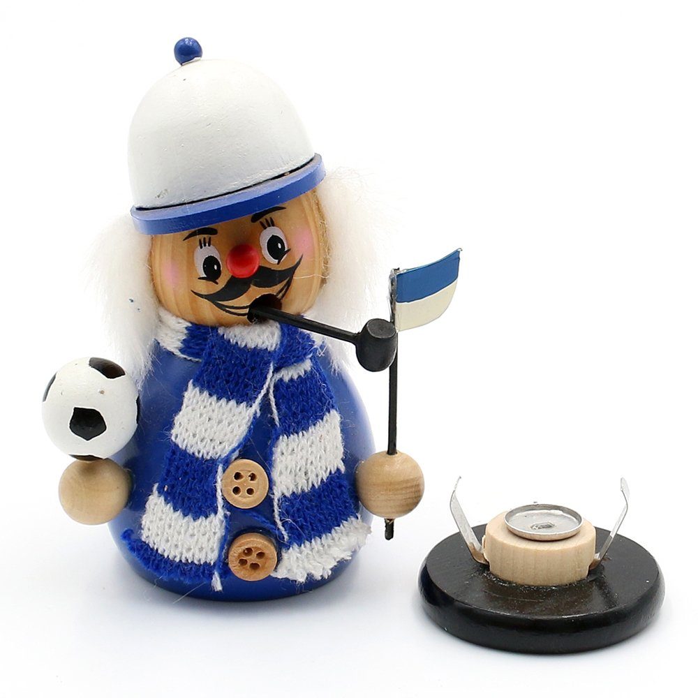 Dekohelden24 Räuchermännchen Räuchermann Fussballer in verschiedenfarbigen Outfit´s, Größe ca. 12, (1 St)