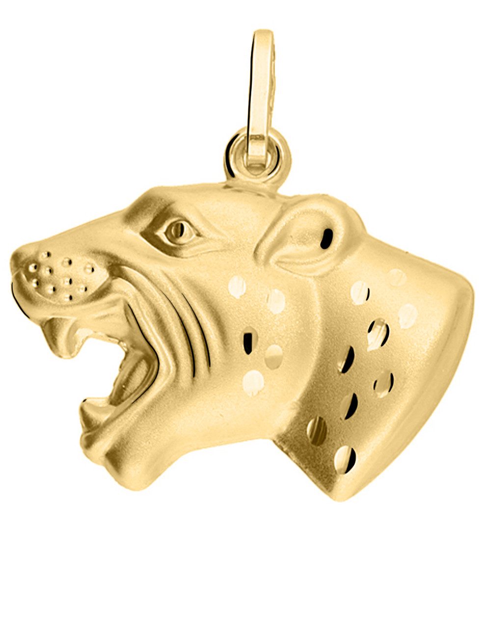 My Gold Kettenanhänger Herren Anhänger Gold 333 (8 Karat) Panther Tiger - Leon (Set, 1-tlg., inkl. Schmuckbox), Geschenke