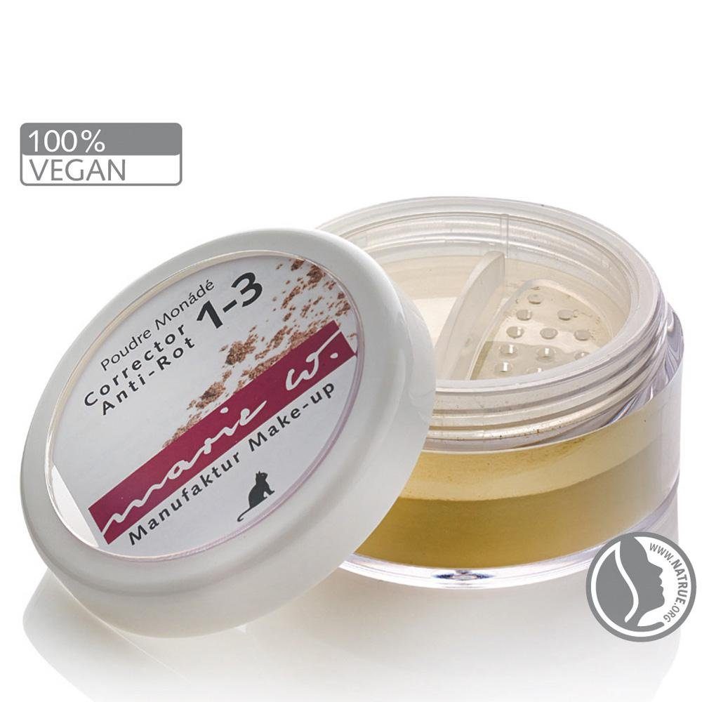 Marie W Puder Corrector Anti Rot -, Rot, 5 g