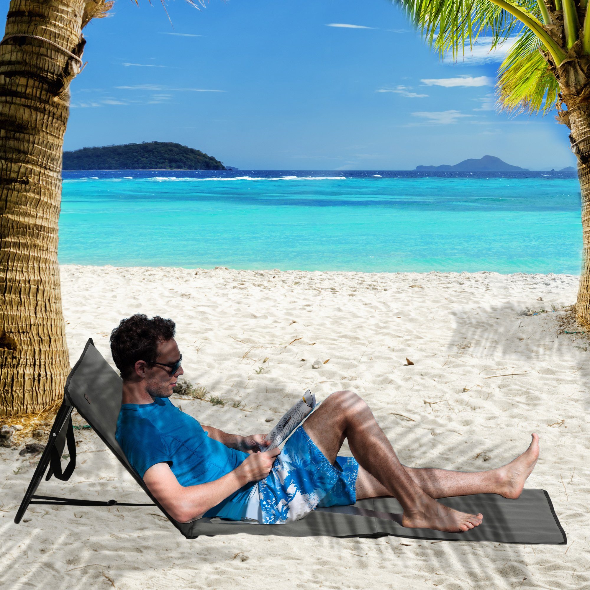 Outsunny Gartenliege Strandmatratze mit Tragetasche, Magazin günstig online kaufen