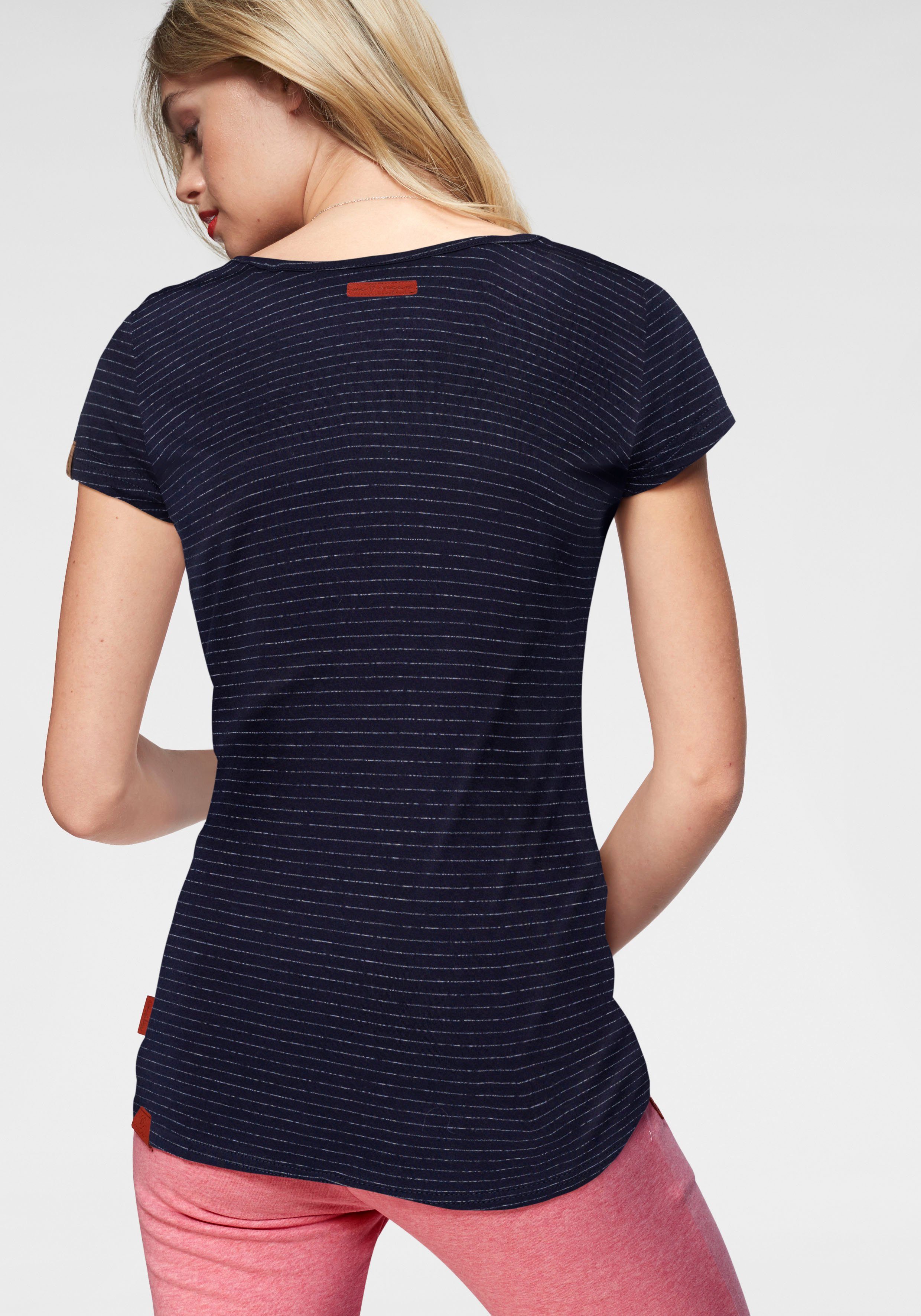 Ragwear Kurzarmshirt "MINT STRIPES O", im Streifen-Ringel-Design günstig online kaufen