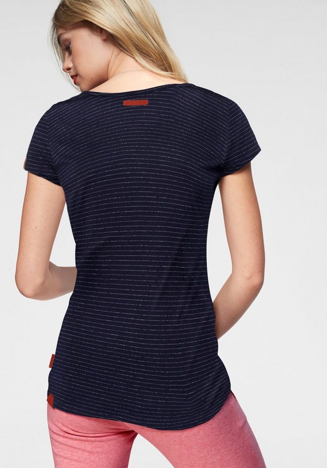 Ragwear T-Shirt MINT STRIPES O im Streifen-Ringel-Design