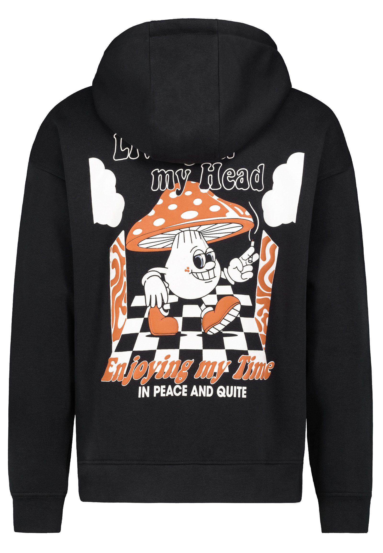 SUBLEVEL Hoodie Sweathoodie Cartoonprint Sweater, Kapuzensweatshirt günstig online kaufen